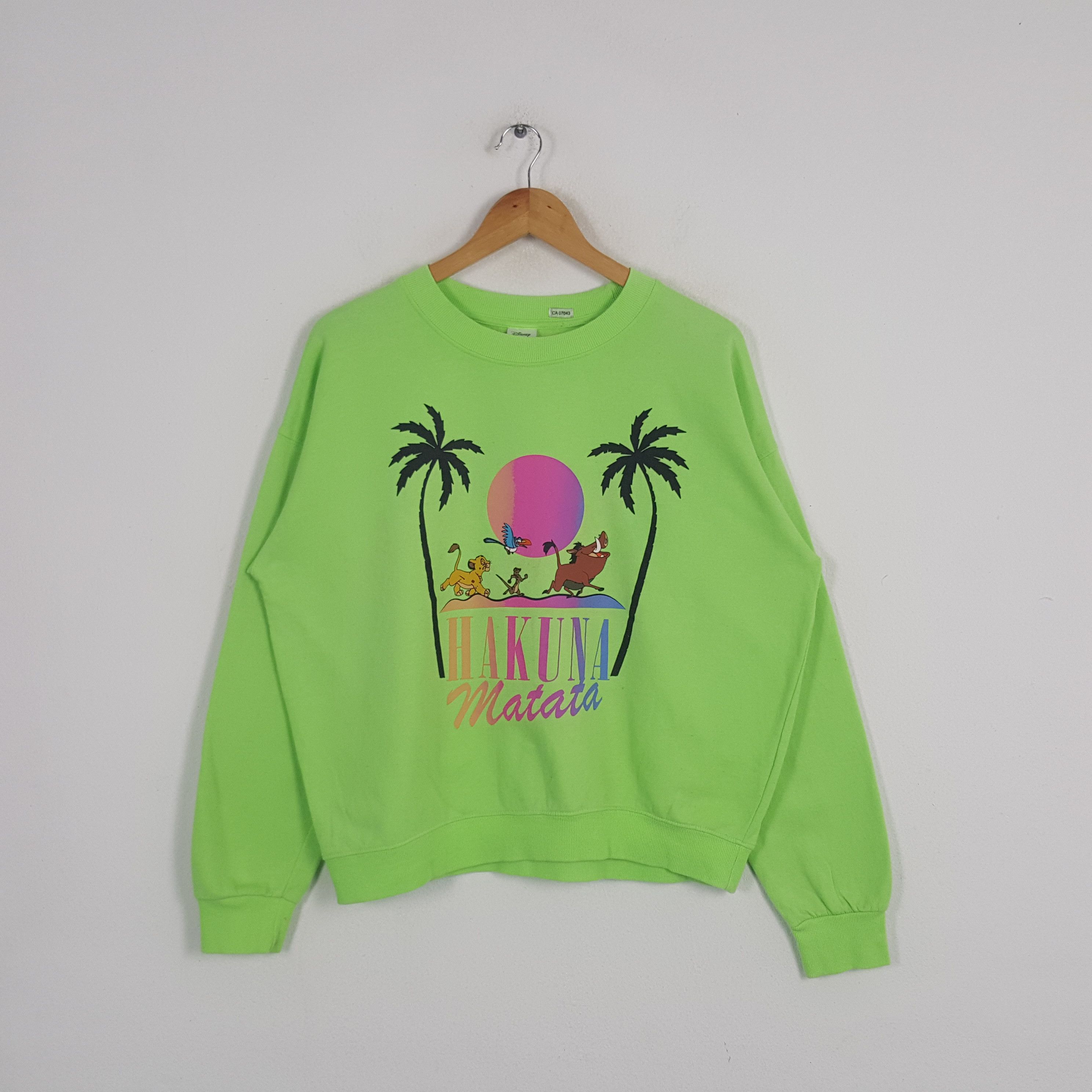 Cartoon Network × Disney × Vintage Vintage Hakuna Matata Disney Movie Promo Sweatshirt Size US L / EU 52-54 / 3 - 1 Thumbnail