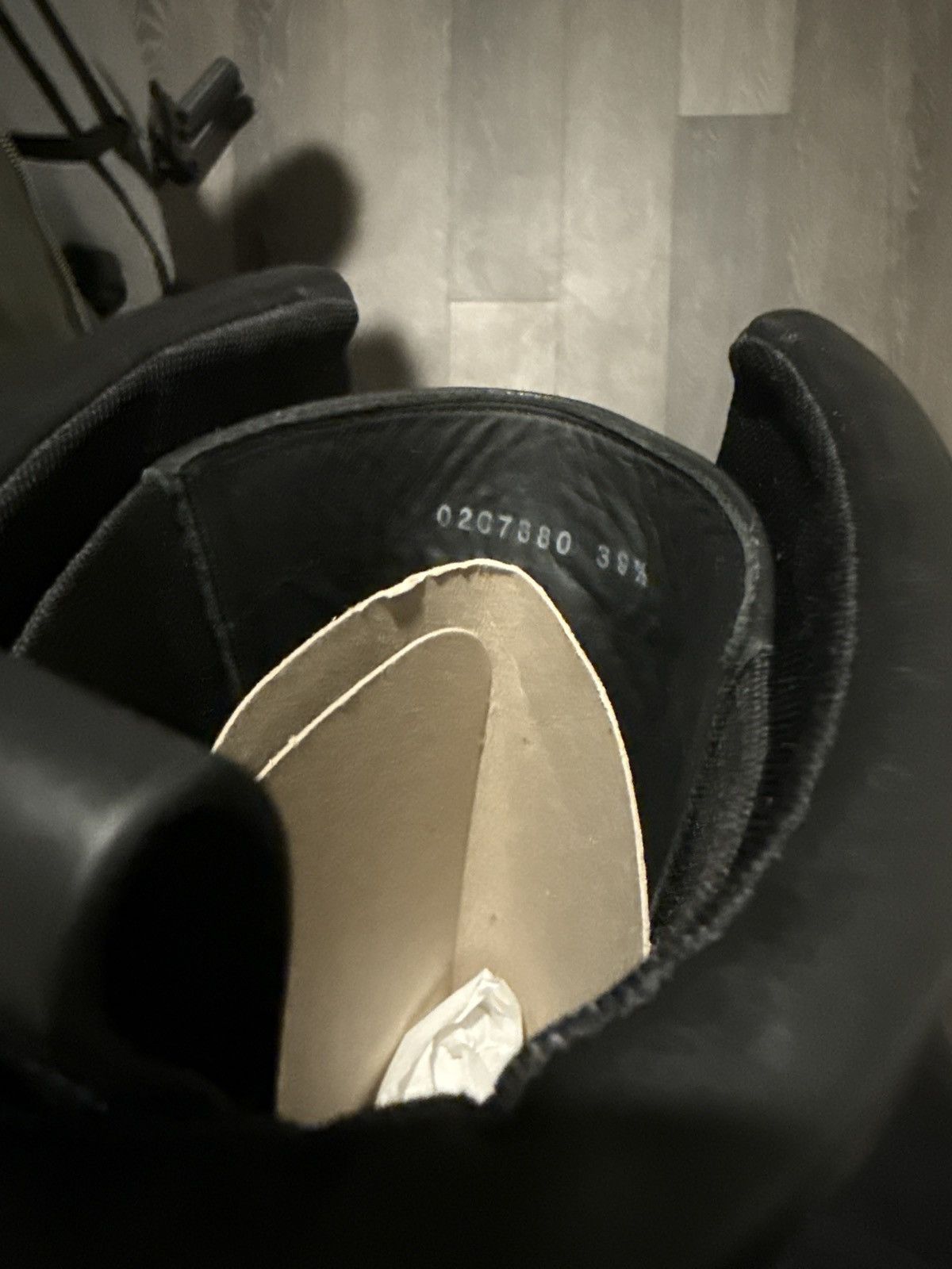Rick Owens Black splint boots (white bottom) Size US 6.5 / EU 39-40 - 8 Thumbnail