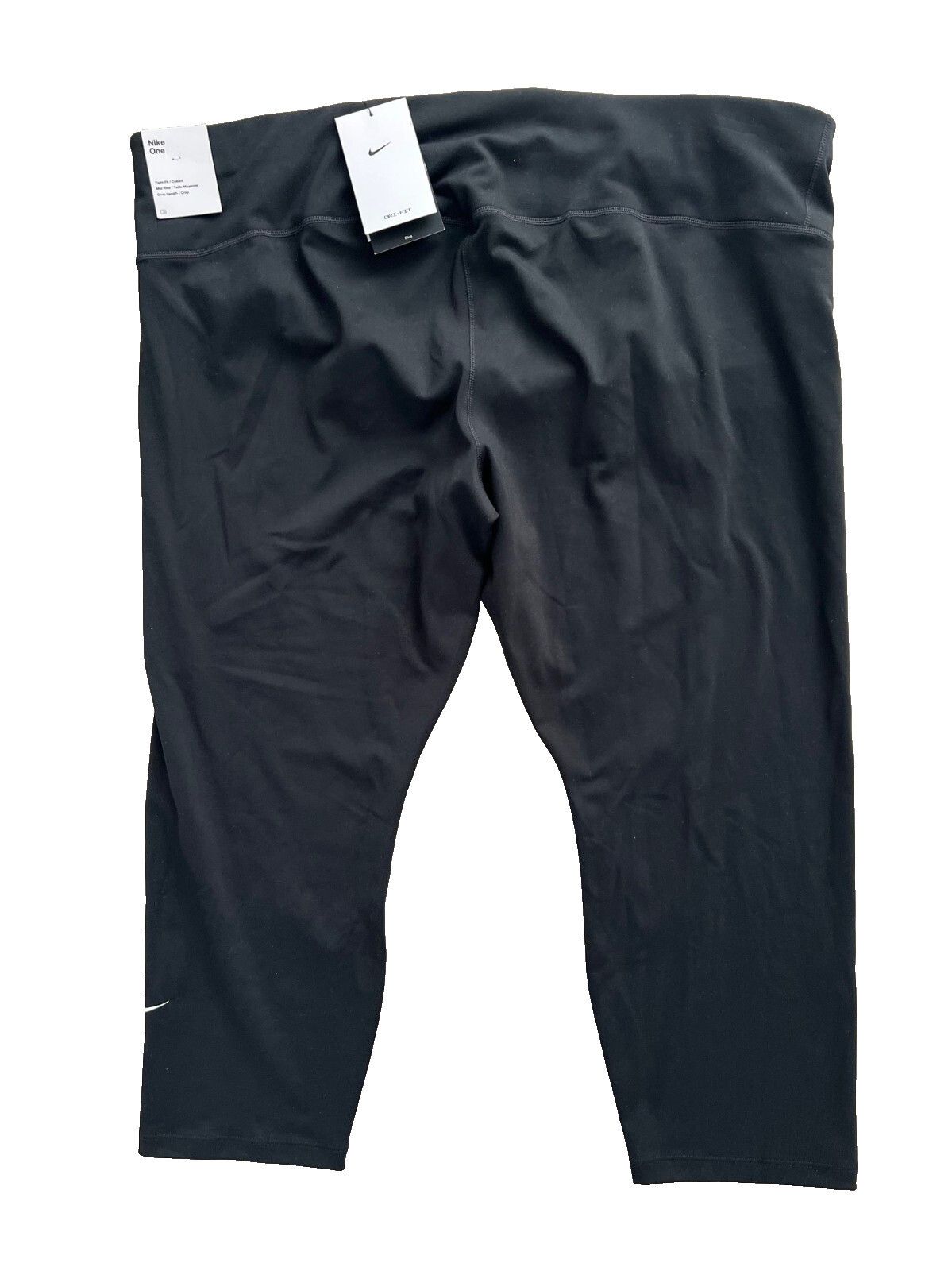 Nike Nike DD0344 Nike One High-Waist Crop Leggings Black ( 3X ) Size 42" / US 20 - 4 Thumbnail