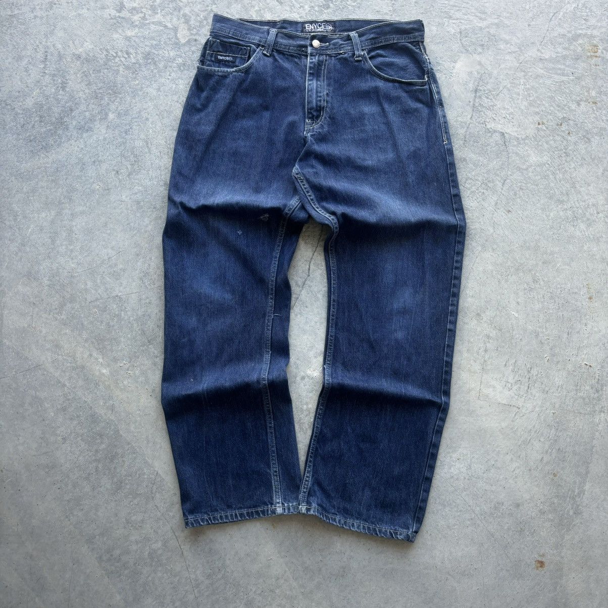 Affliction × Enyce × Vintage Baggy Y2k Embroidered Enyce Jeans Size US 34 / EU 50 - 2 Thumbnail