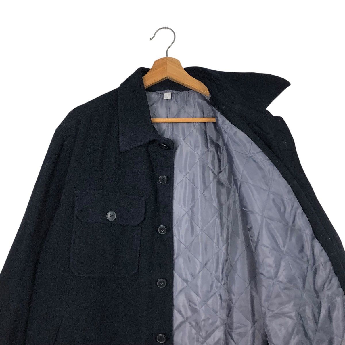Japanese Brand × Vintage 📌Vintage Wool Jacket Button Uniqlo Issey Miyake Rich Blue Size US L / EU 52-54 / 3 - 13 Thumbnail