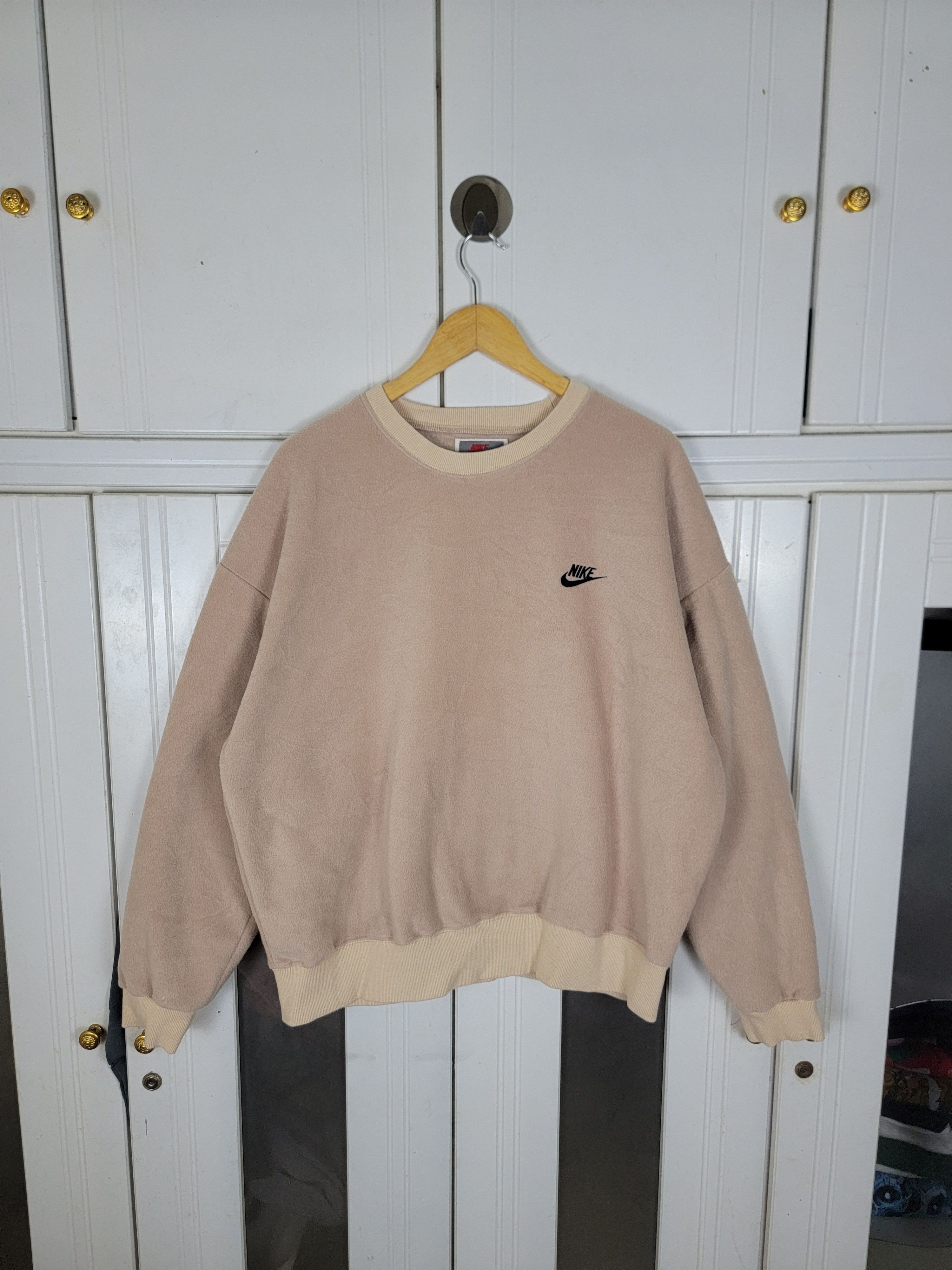 Nike Sportswear Vintage Nike Spellout Sweatshirt Cream Vintage 80s