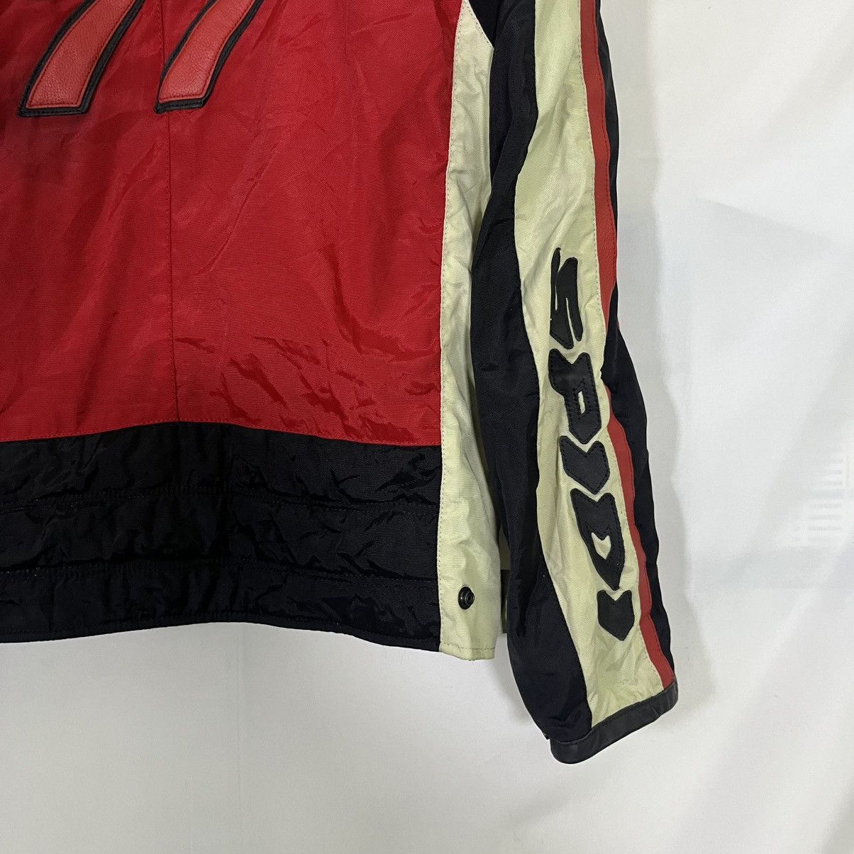 Vintage VINTAGE SPIDI LEATHER 77 HARDSHELL PAD PATCHES RACING JACKET Size US M / EU 48-50 / 2 - 12 Thumbnail
