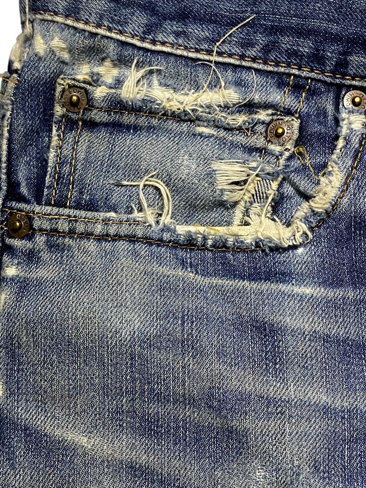 Edwin Japan Edwin International Basic Blue Wash Loose Jeans Size US 35 - 11 Thumbnail