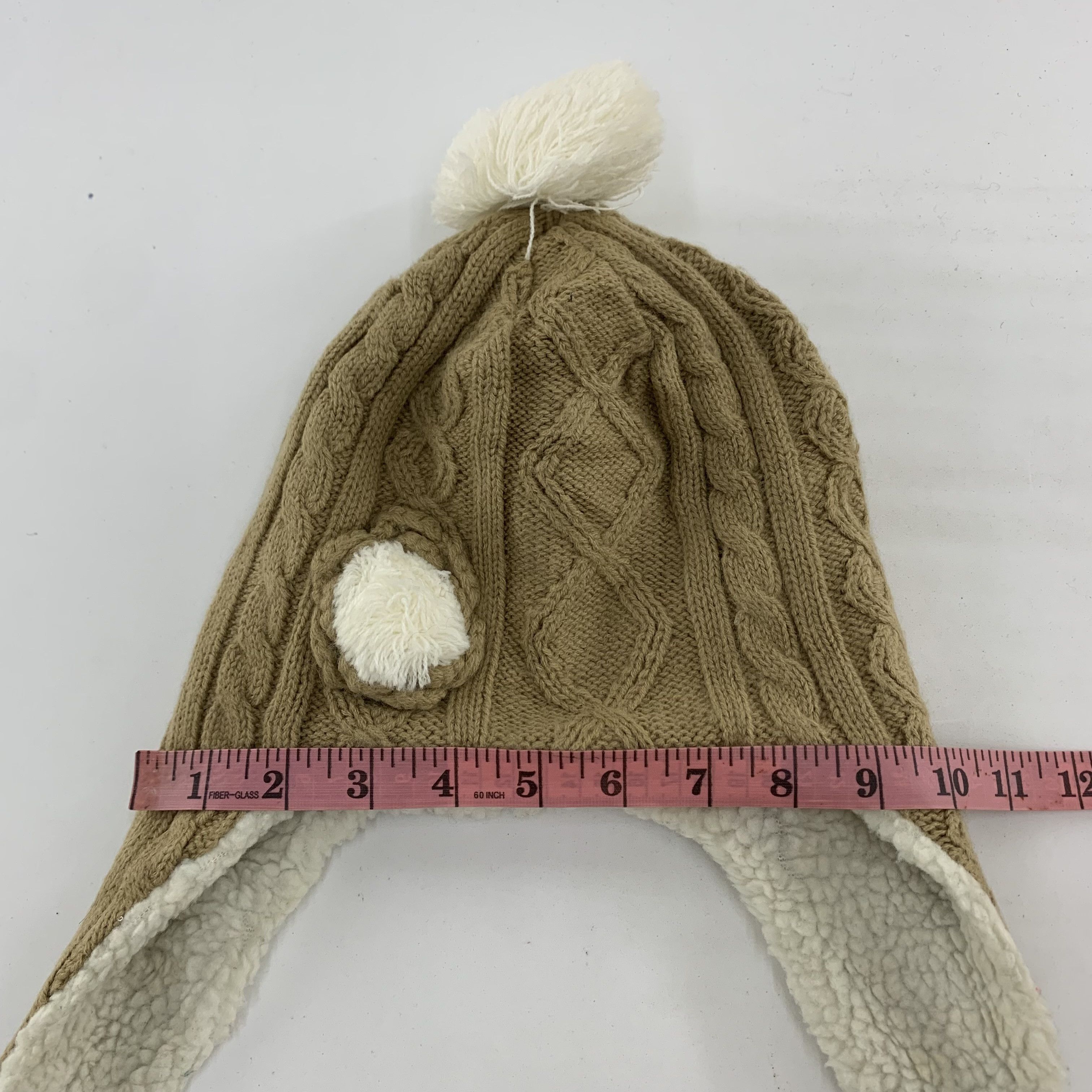 Vintage Knitted Beanie Earflap Hat Snowcap Size ONE SIZE - 12 Thumbnail