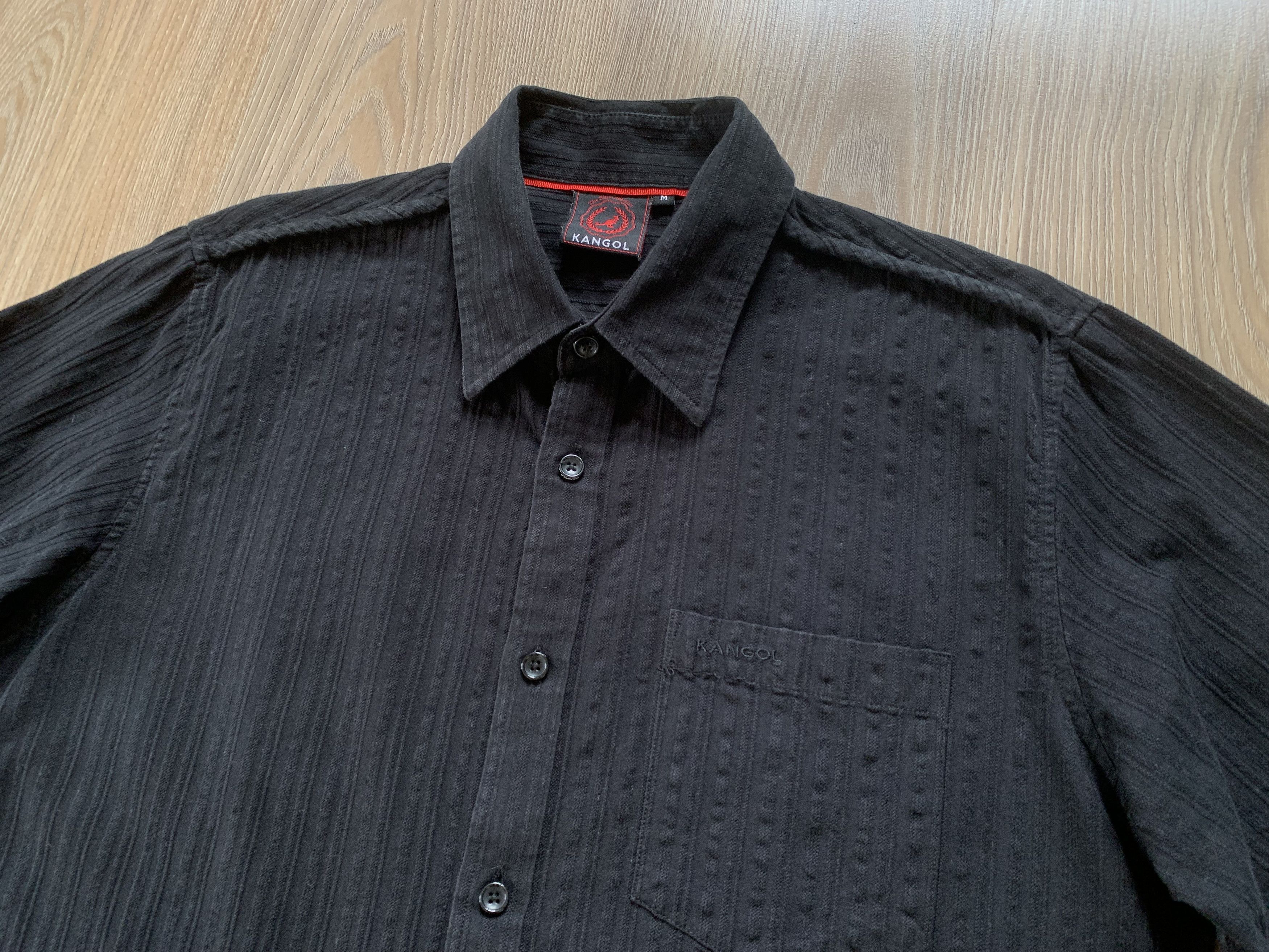 Kangol × Vintage Kangol Black Long Sleeve Button Up Shirt Size US M / EU 48-50 / 2 - 4 Thumbnail