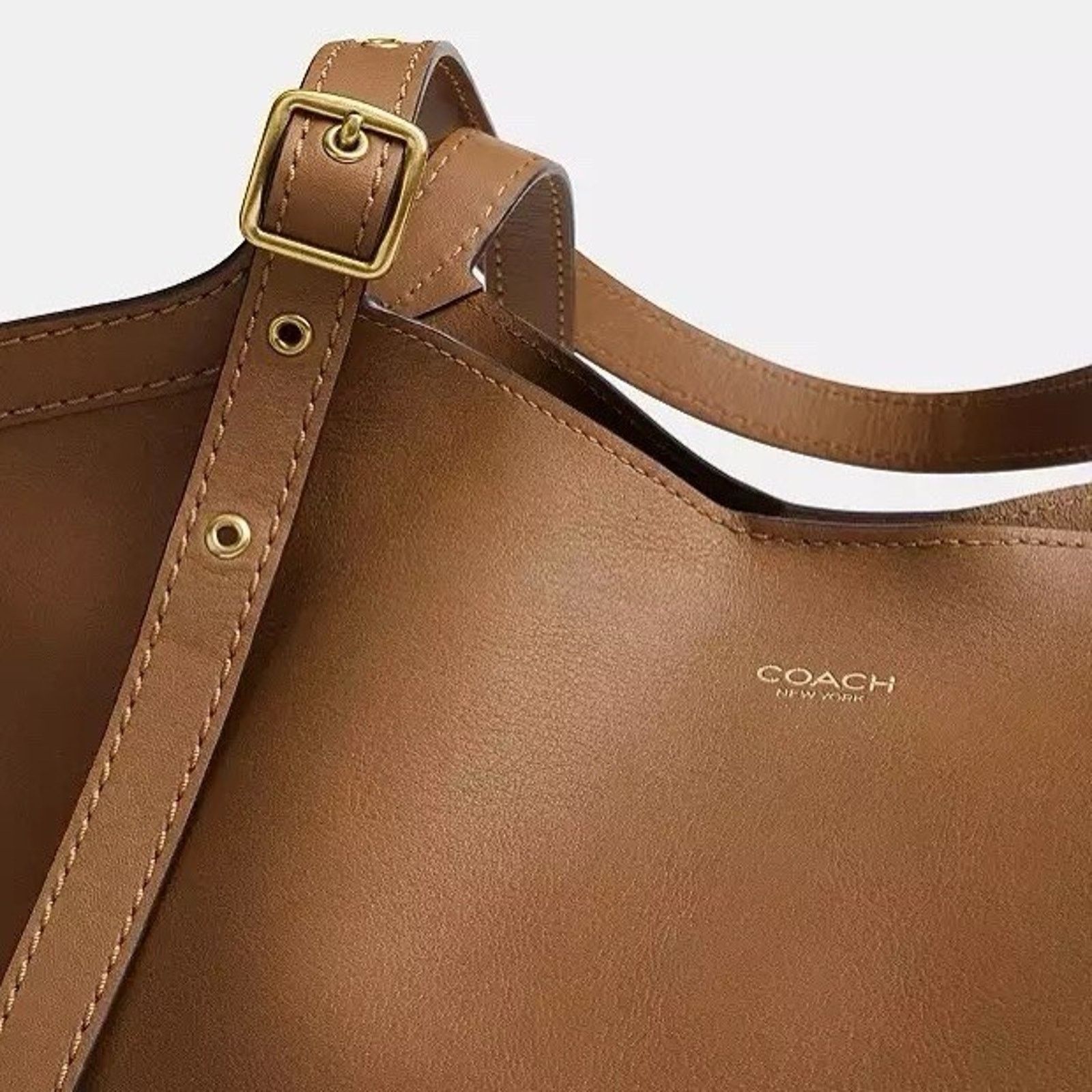 Coach NWT COACH Gramercy Tote CAM00 Brass Honey Brown Leather Size ONE SIZE - 11 Thumbnail