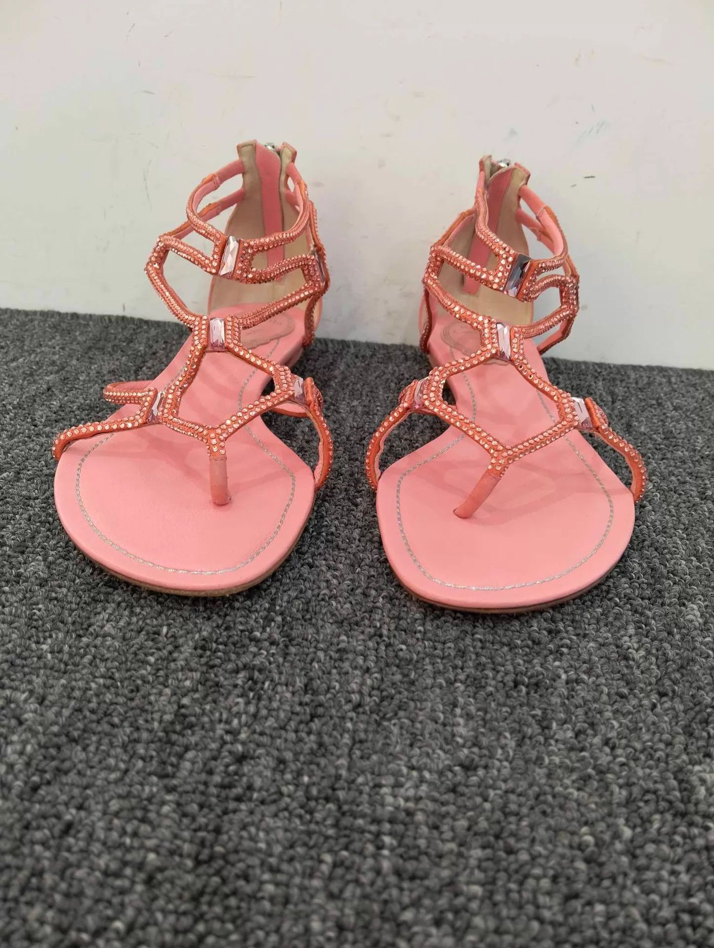 Rene Caovilla Rene Caovilla Crystal Flat Sandals 35.5 EU Size US 4.5 / IT 34.5 - 4 Thumbnail
