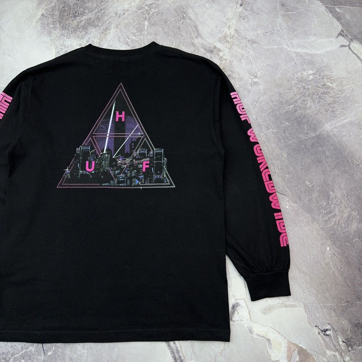 Huf Huf Longsleeve T shirt Japan Purple Skater Sk8 Streetwear M Size US M / EU 48-50 / 2 - 2 Thumbnail