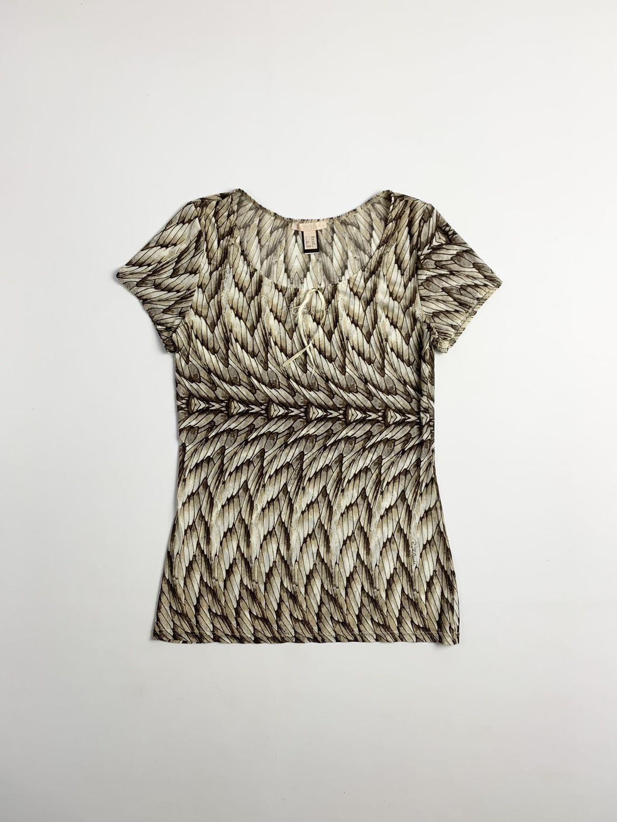 Roberto Cavalli Roberto Cavalli Feather Illusion Top Size L / US 10 / IT 46 - 1 Thumbnail