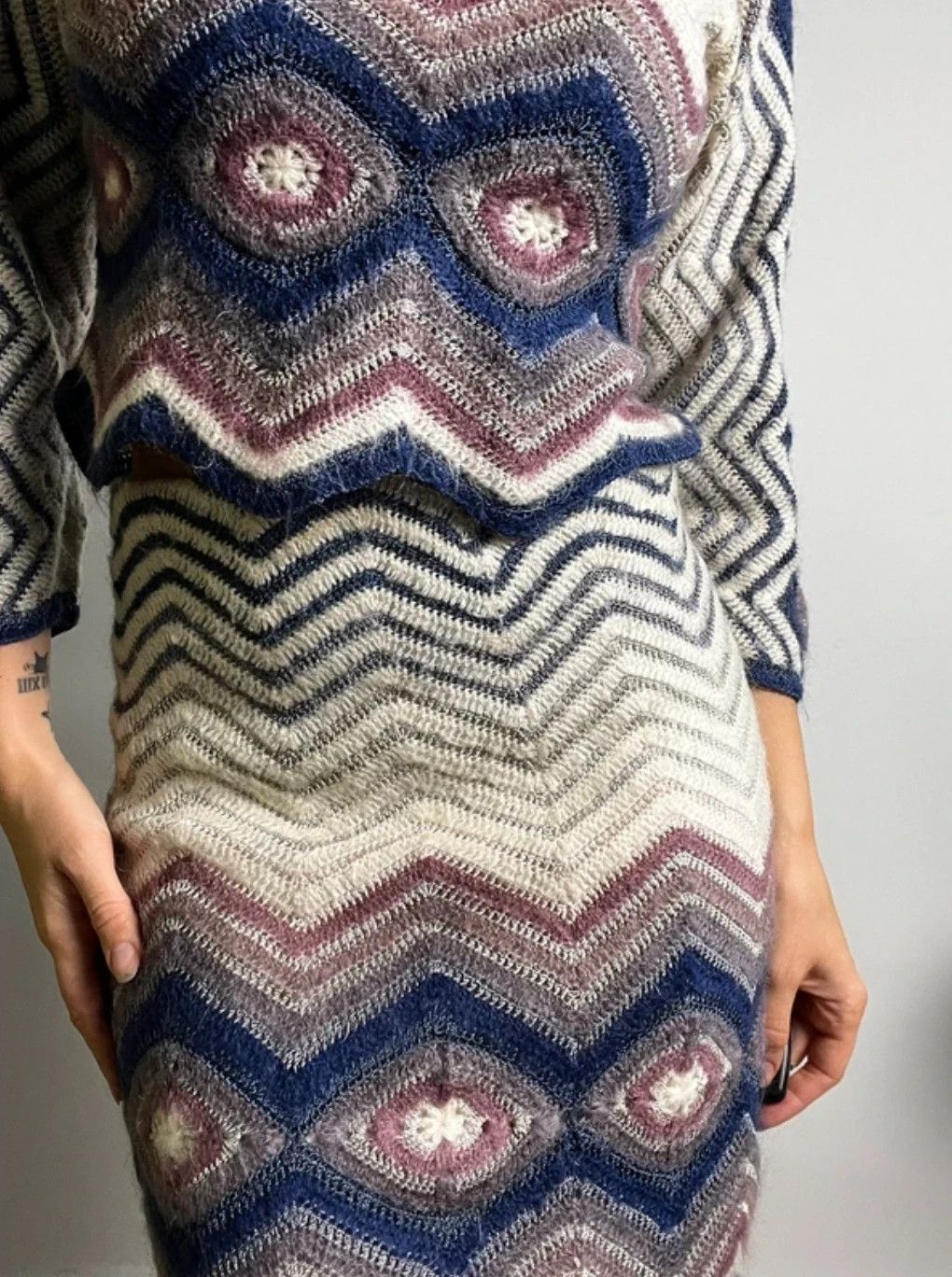 Vintage Vintage wool set skirt and top Size M / US 6-8 / IT 42-44 - 5 Thumbnail