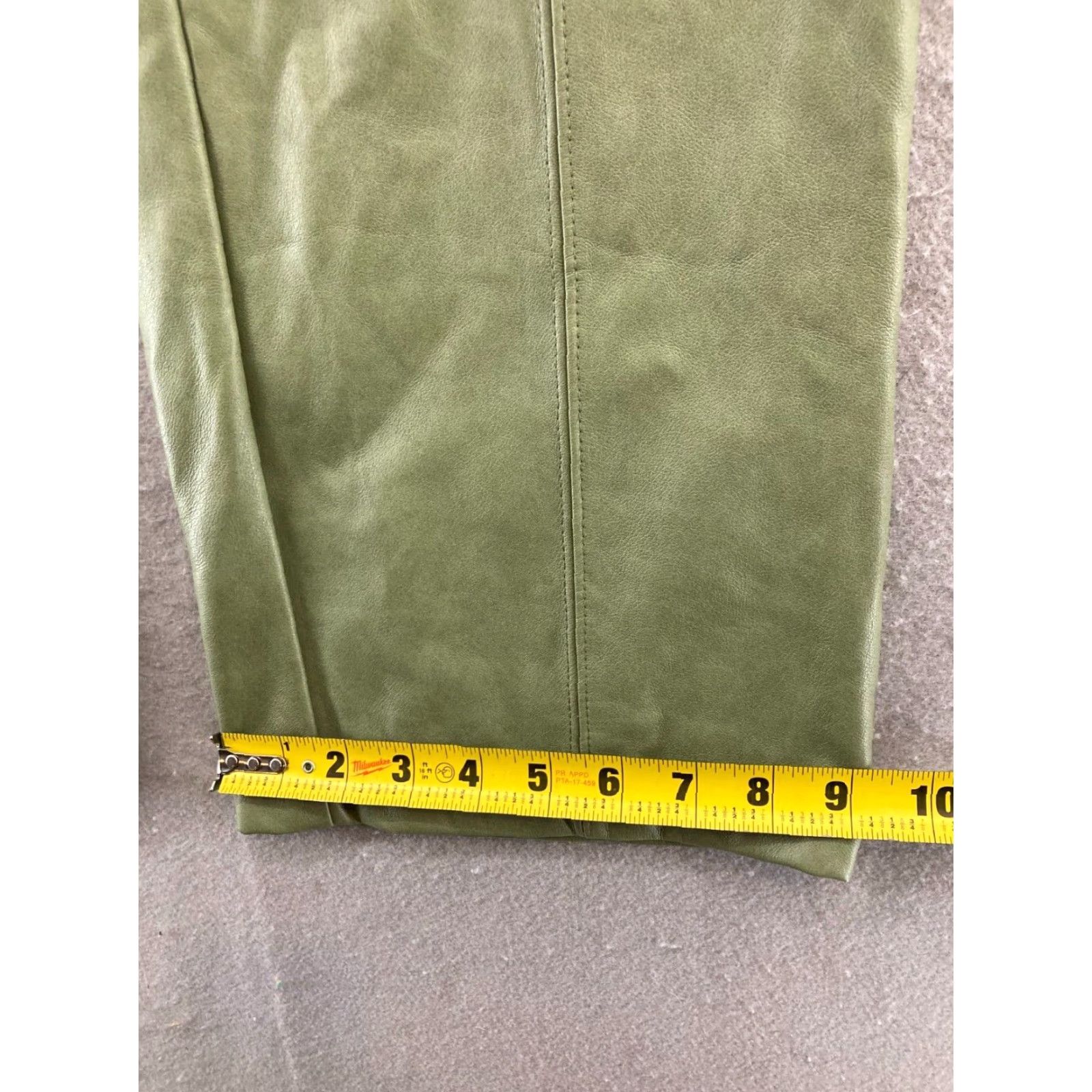 7 For All Mankind 7 For All Mankind Womens Pleather Pants Small Green Lined Size 28" / US 6 / IT 42 - 6 Thumbnail