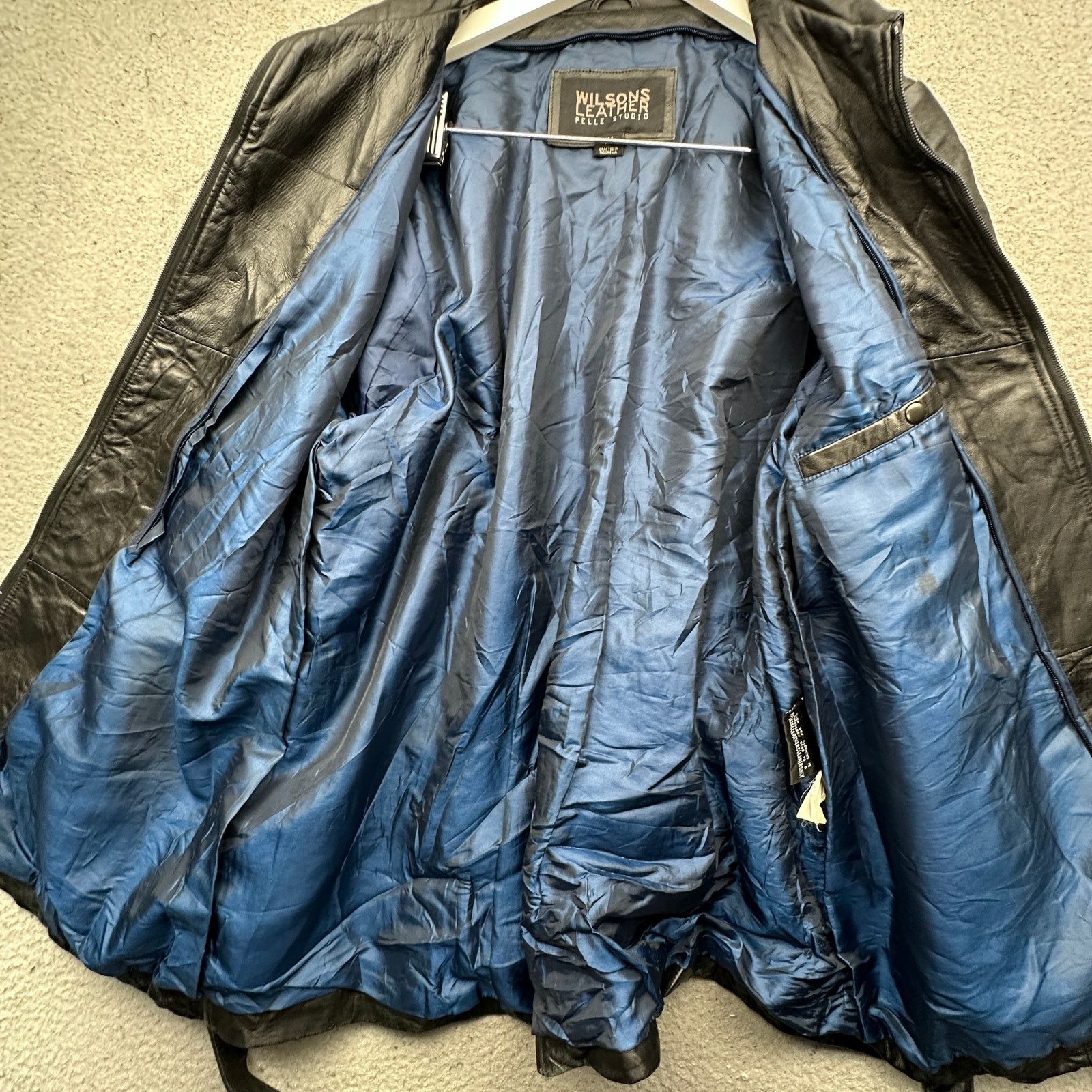 Wilsons Leather Wilsons Leather Pelle Studio Zip Coat Jacket Women 1X Belted Size XL / US 12-14 / IT 48-50 - 14 Thumbnail
