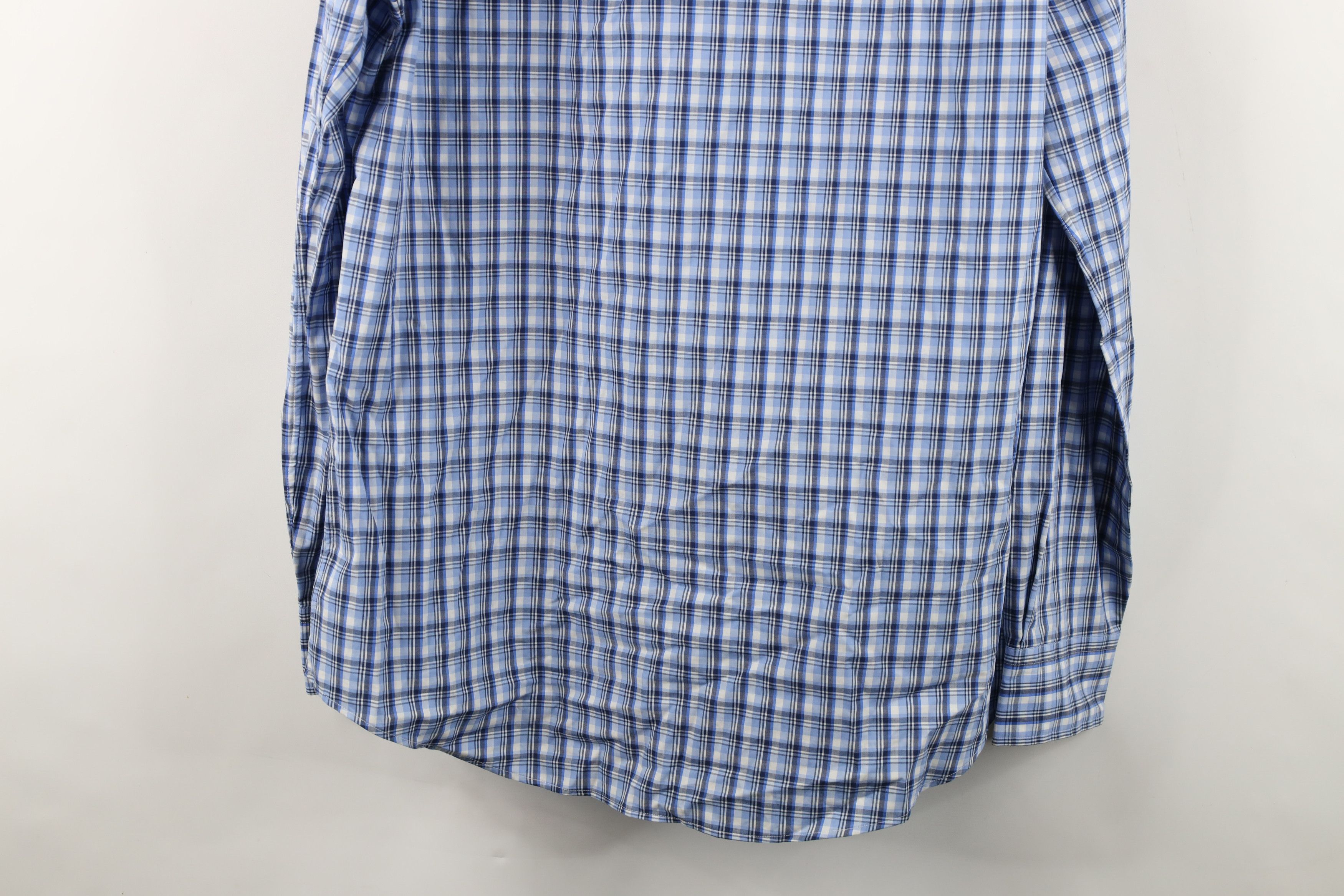 Ralph Lauren Ralph Lauren Collared Long Sleeve Button Shirt Blue Plaid Size US XL / EU 56 / 4 - 11 Thumbnail