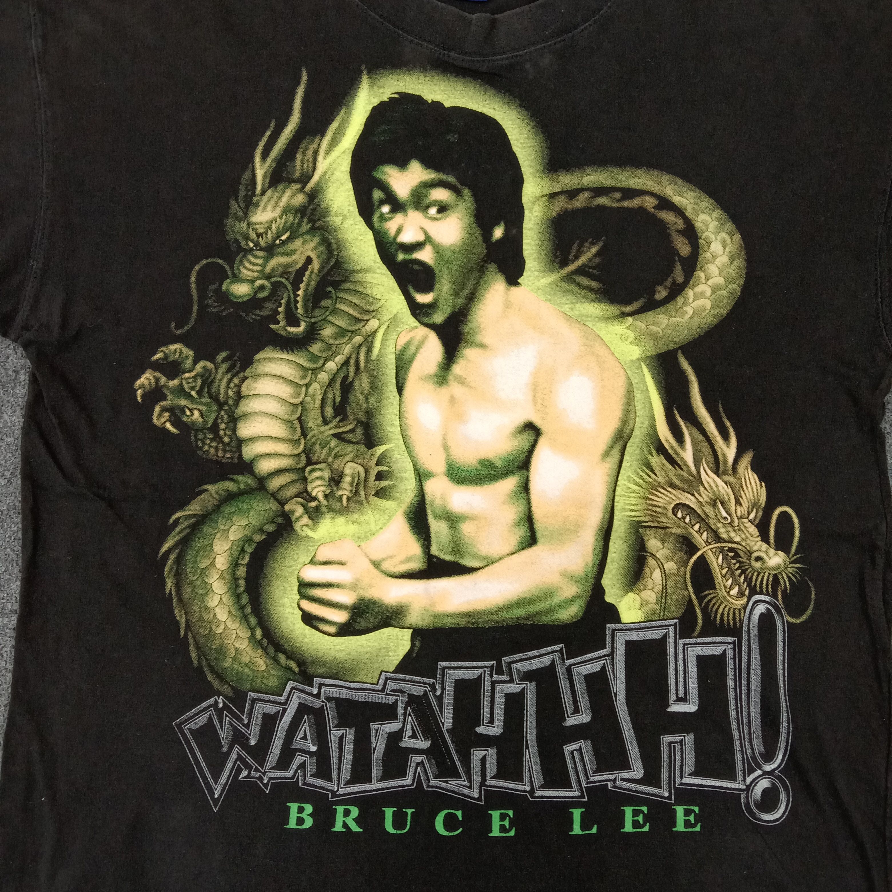 Vintage Bruce Lee American Artist Movie Graphic Tshirt Size US M / EU 48-50 / 2 - 2 Thumbnail
