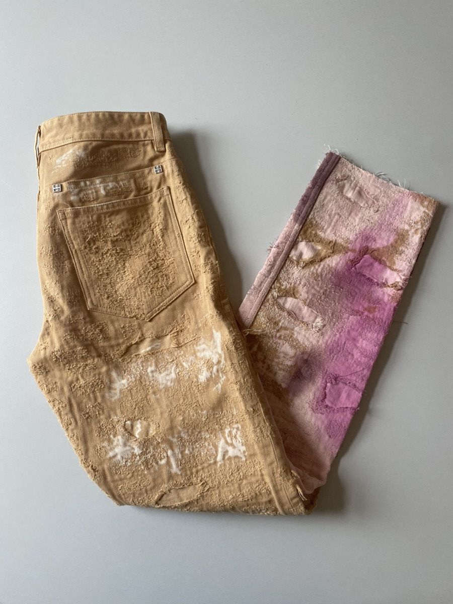 Givenchy 2400$ Givenchy distressed Tie Dye Sample Jeans Size US 29 - 1 Thumbnail