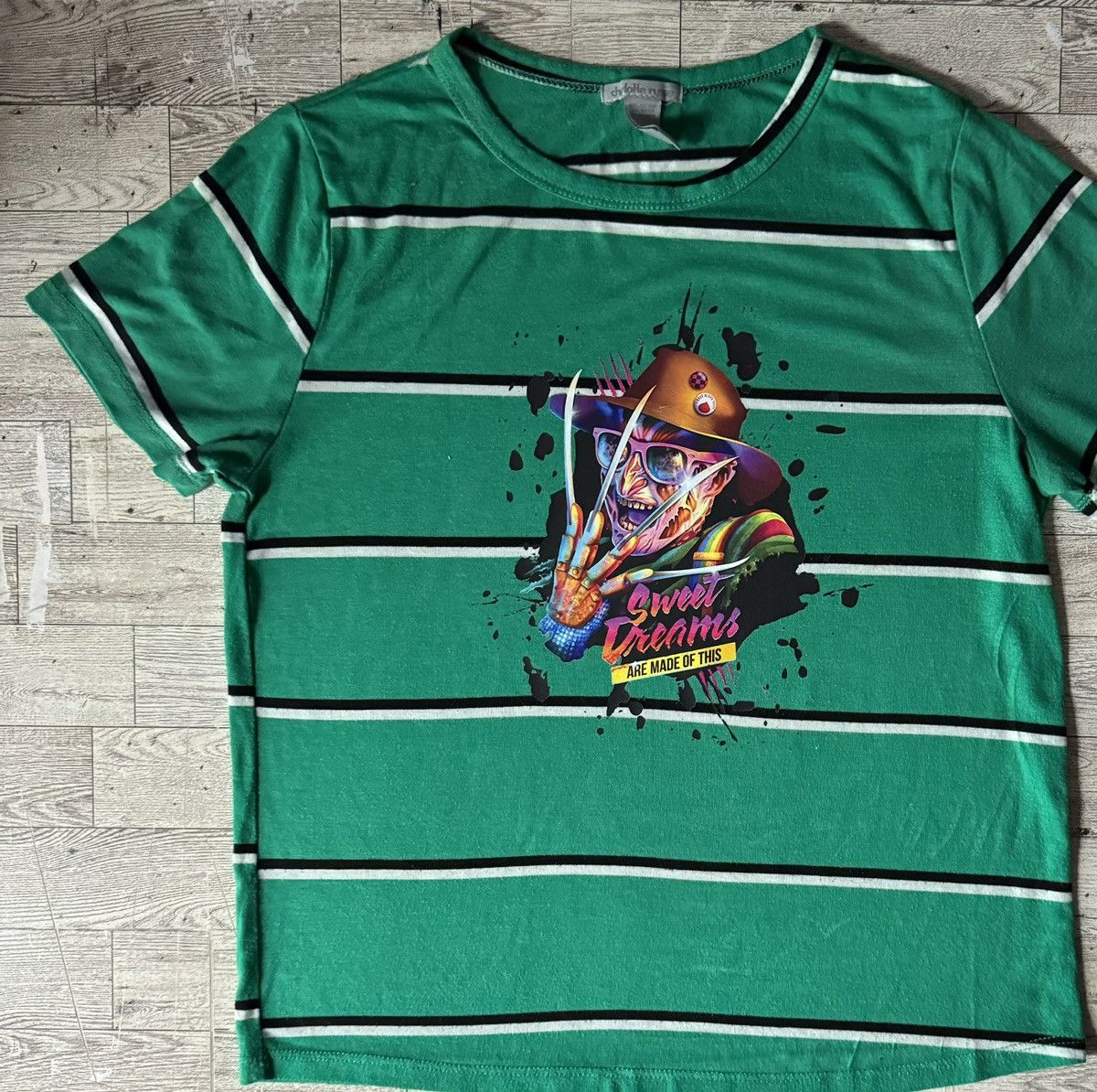 Vintage Freddy, Sweet Dreams, Y2K, Upcycled, Short Sleeve Tee Size M / US 6-8 / IT 42-44 - 12 Thumbnail