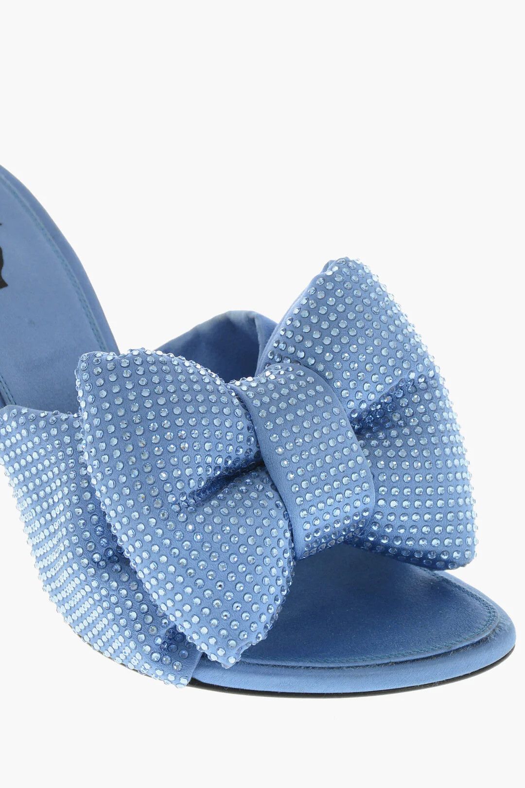 Off-White og1mm0426 Satin and Rhinestone Mules in Blue Size US 8 / IT 38 - 4 Thumbnail