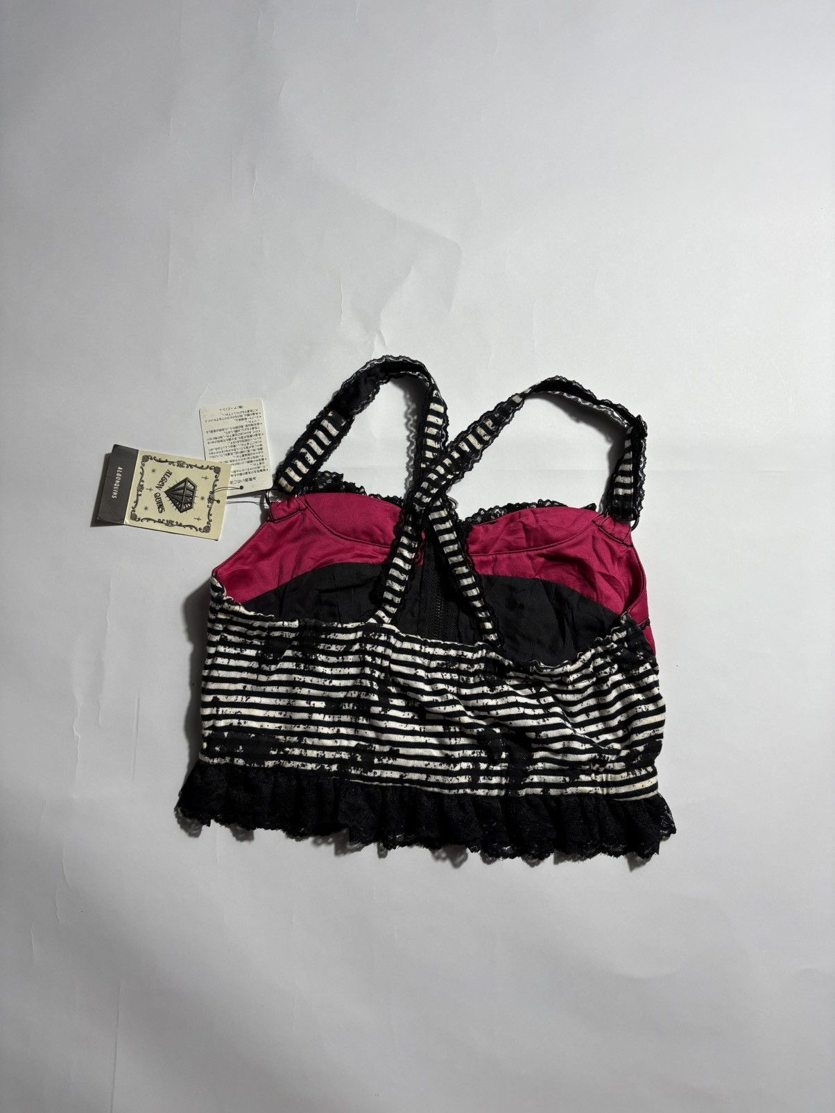 Japanese Brand ALGOQUINS PUNK GYARU STYLE CROPTOP Size ONE SIZE - 4 Thumbnail