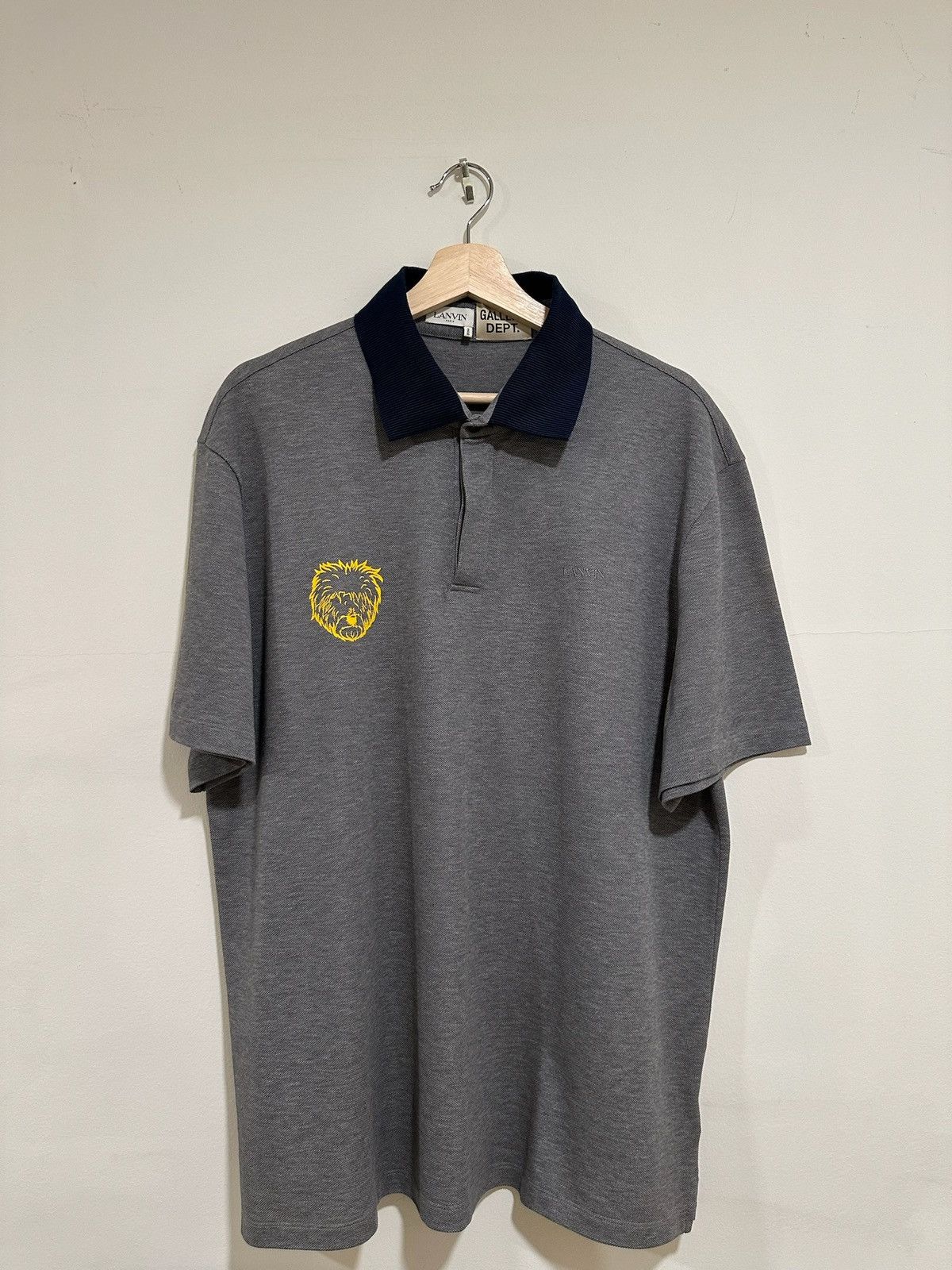 Gallery Dept. × Lanvin Lanvin x Gallery Dept. French Text Polo Shirt Size US XXL / EU 58 / 5 - 2 Thumbnail