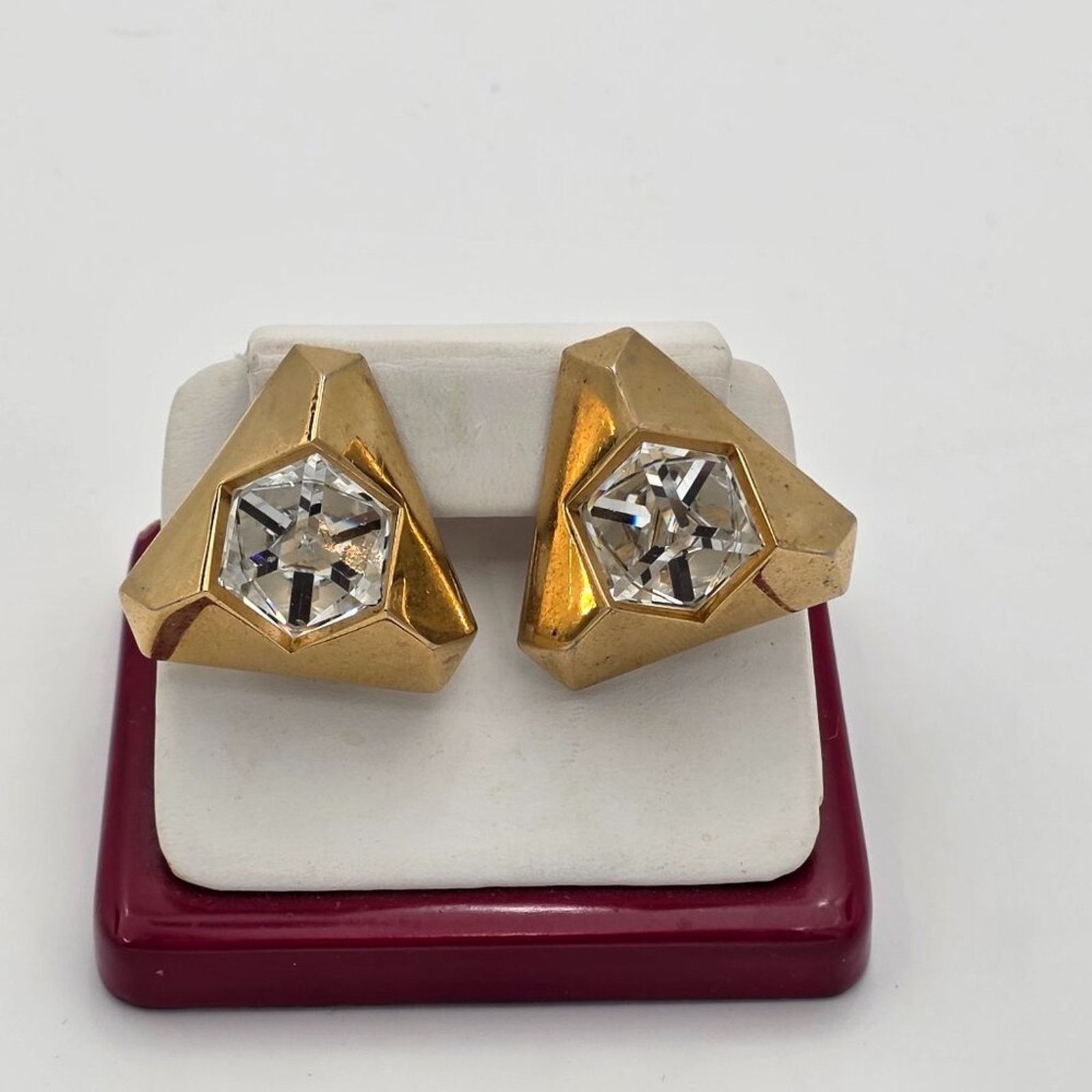 Givenchy Vintage Givenchy Pyramid Clip on Earrings Size ONE SIZE - 1 Thumbnail