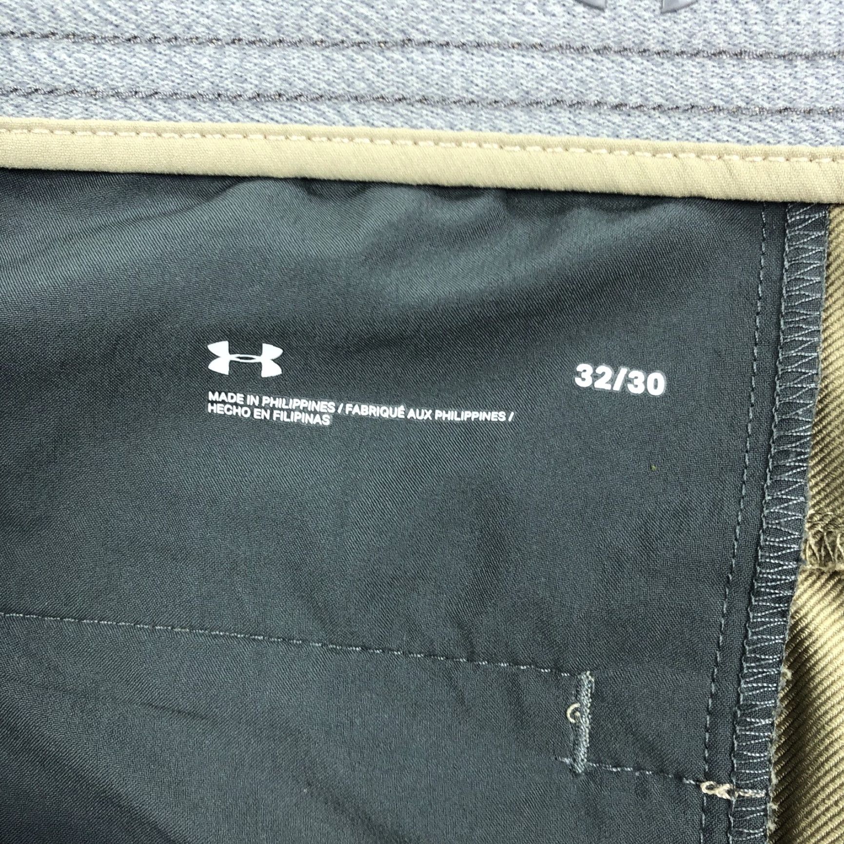 Under Armour Under Armour Men's Tan Khaki Performance Flat Front Golf Pants 32x30 Slant Pockets Breathable Stretch Size US 32 / EU 48 - 5 Thumbnail