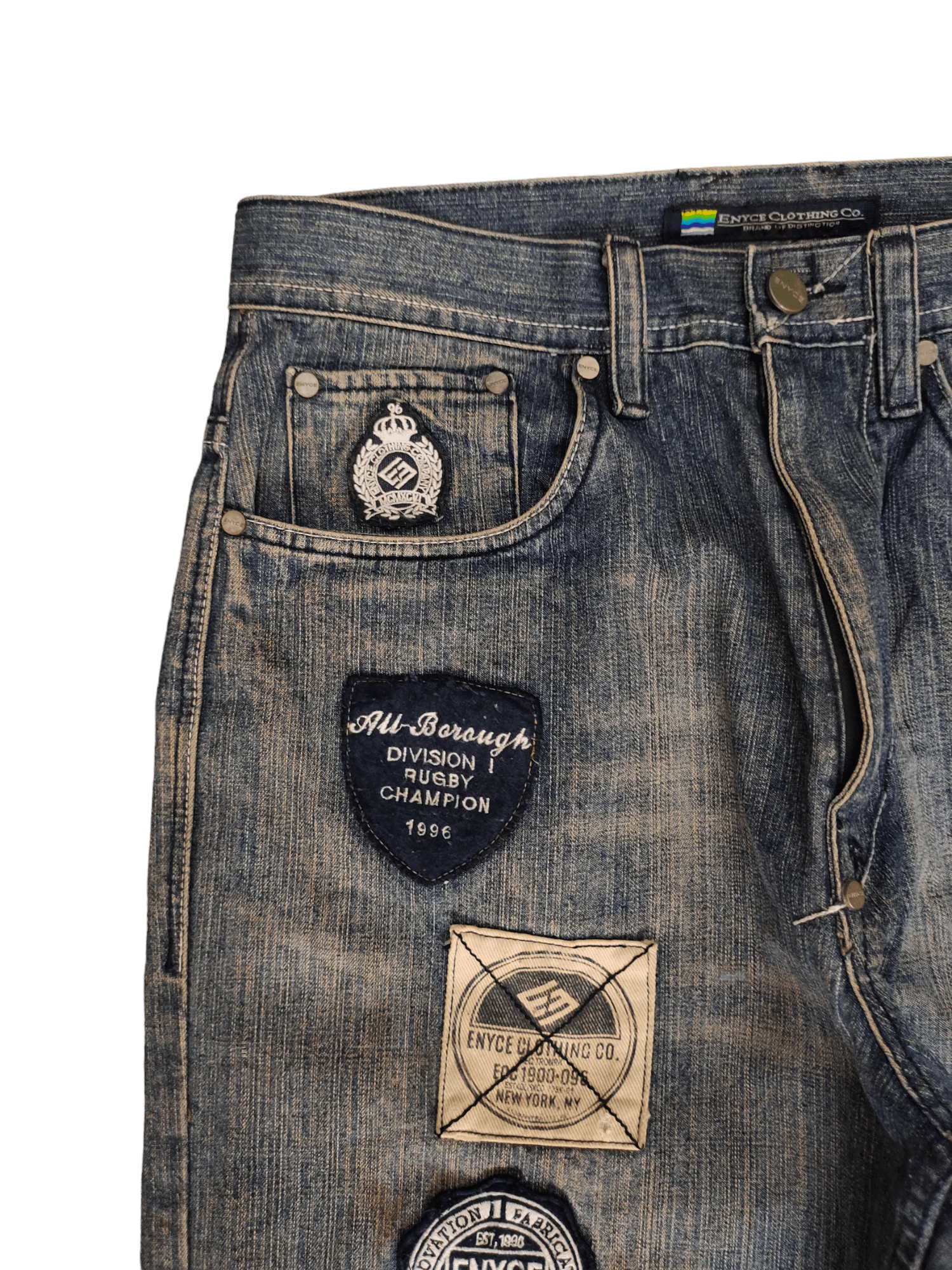 Enyce Crazy Vintage Y2k Enyce E96 Patches Jnco Style Baggy Jeans Size US 32 / EU 48 - 12 Thumbnail