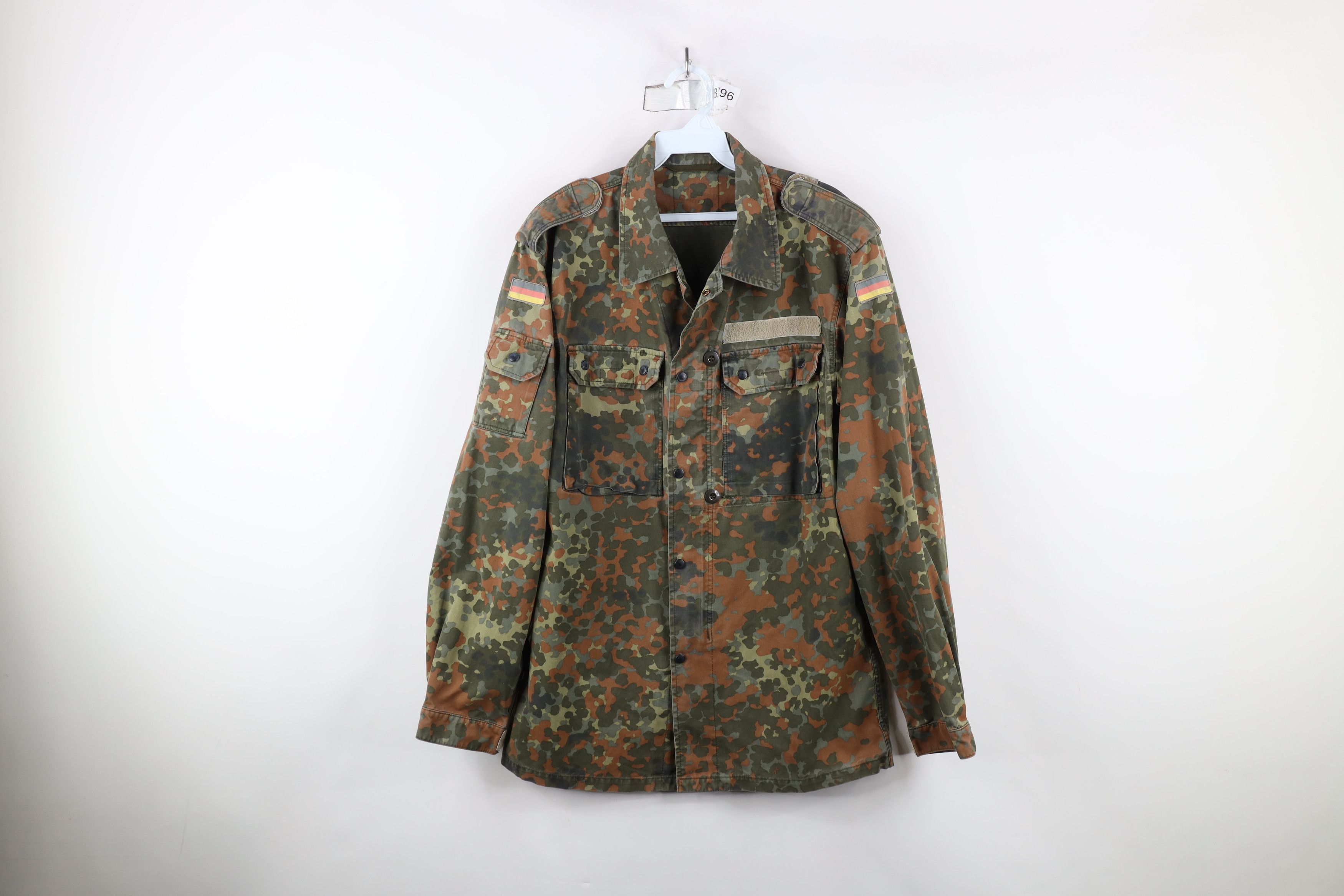 Vintage Vintage 90s German Military Camouflage Shirt Field Jacket Size US M / EU 48-50 / 2 - 1 Thumbnail