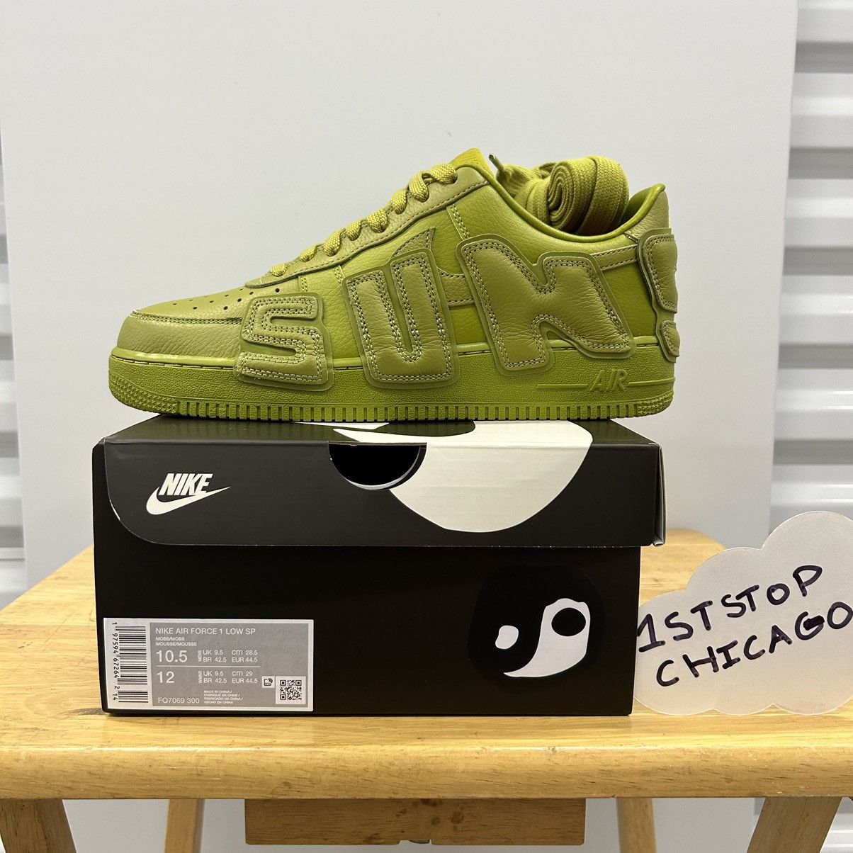 Cactus Plant Flea Market × Nike Nike Air Force 1 Low CPFM Moss Size 10.5 NEW Size US 10.5 / EU 43-44 - 6 Thumbnail