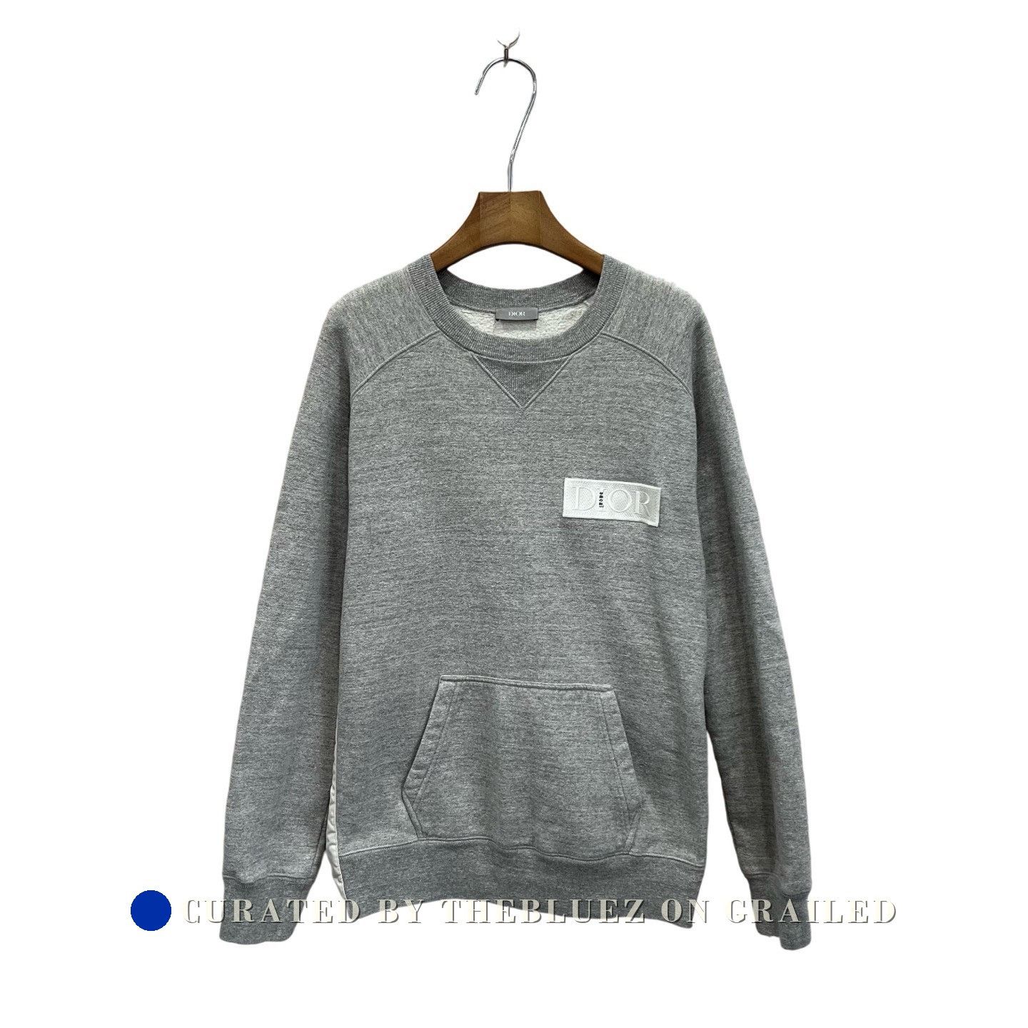 Sacai Dior Sacai Grey Patch Logo Sweatshirt Size US XS / EU 42 / 0 - 1 Thumbnail