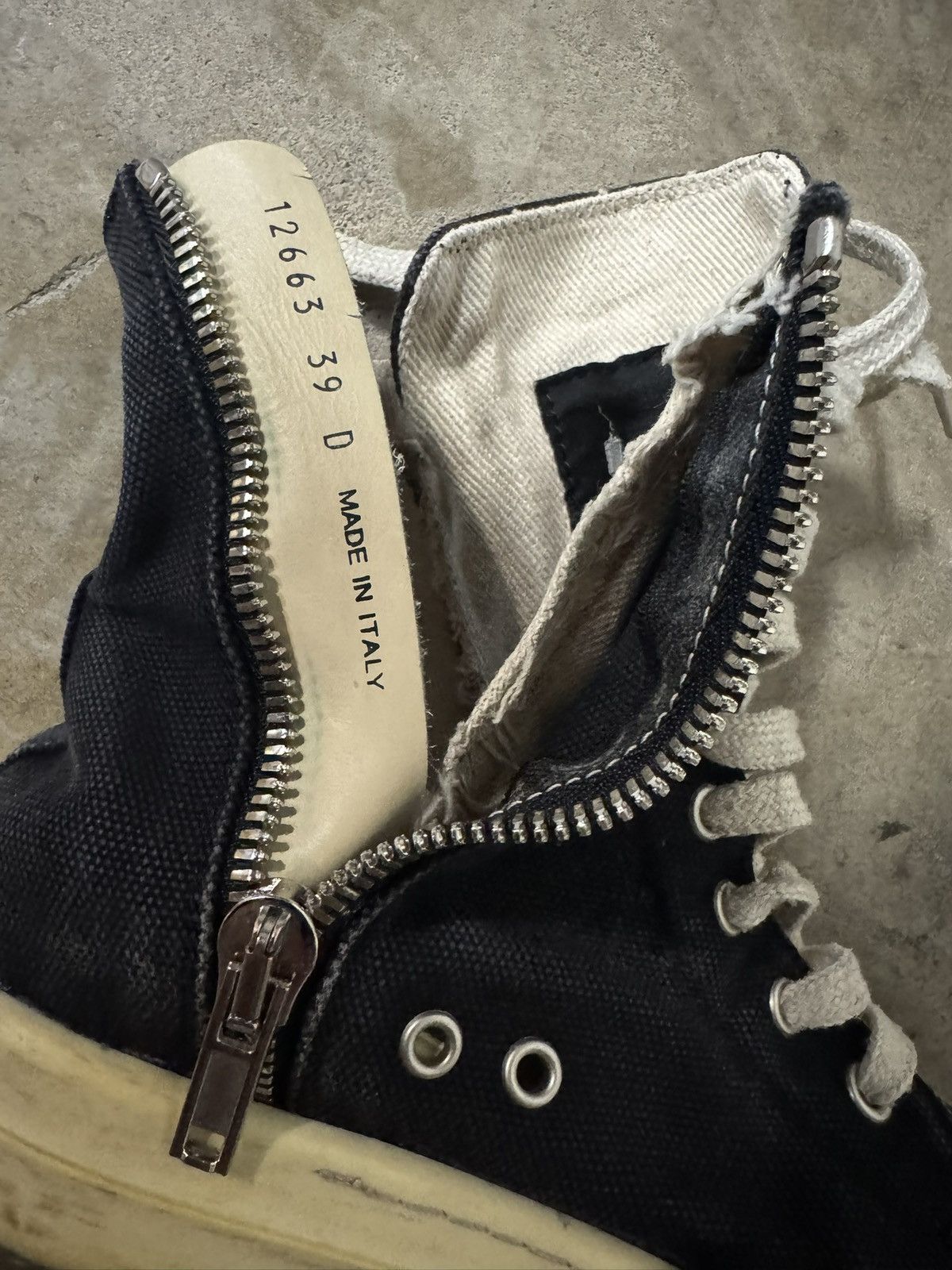 Rick Owens Rick Owens DRKSHDW Ramones High Top Sneakers Size US 8.5 / IT 38.5 - 5 Thumbnail