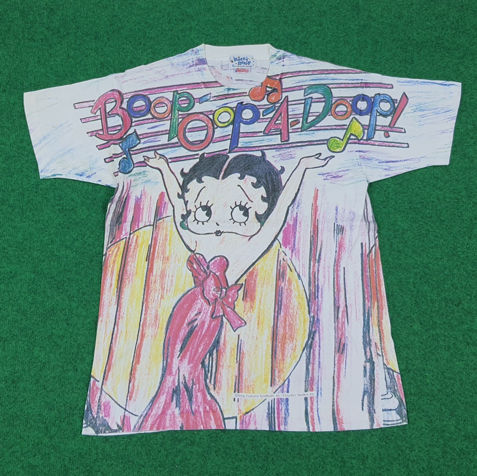 Vintage Vintage Betty Boop Overprinted Tshirt Size US M / EU 48-50 / 2 - 1 Thumbnail