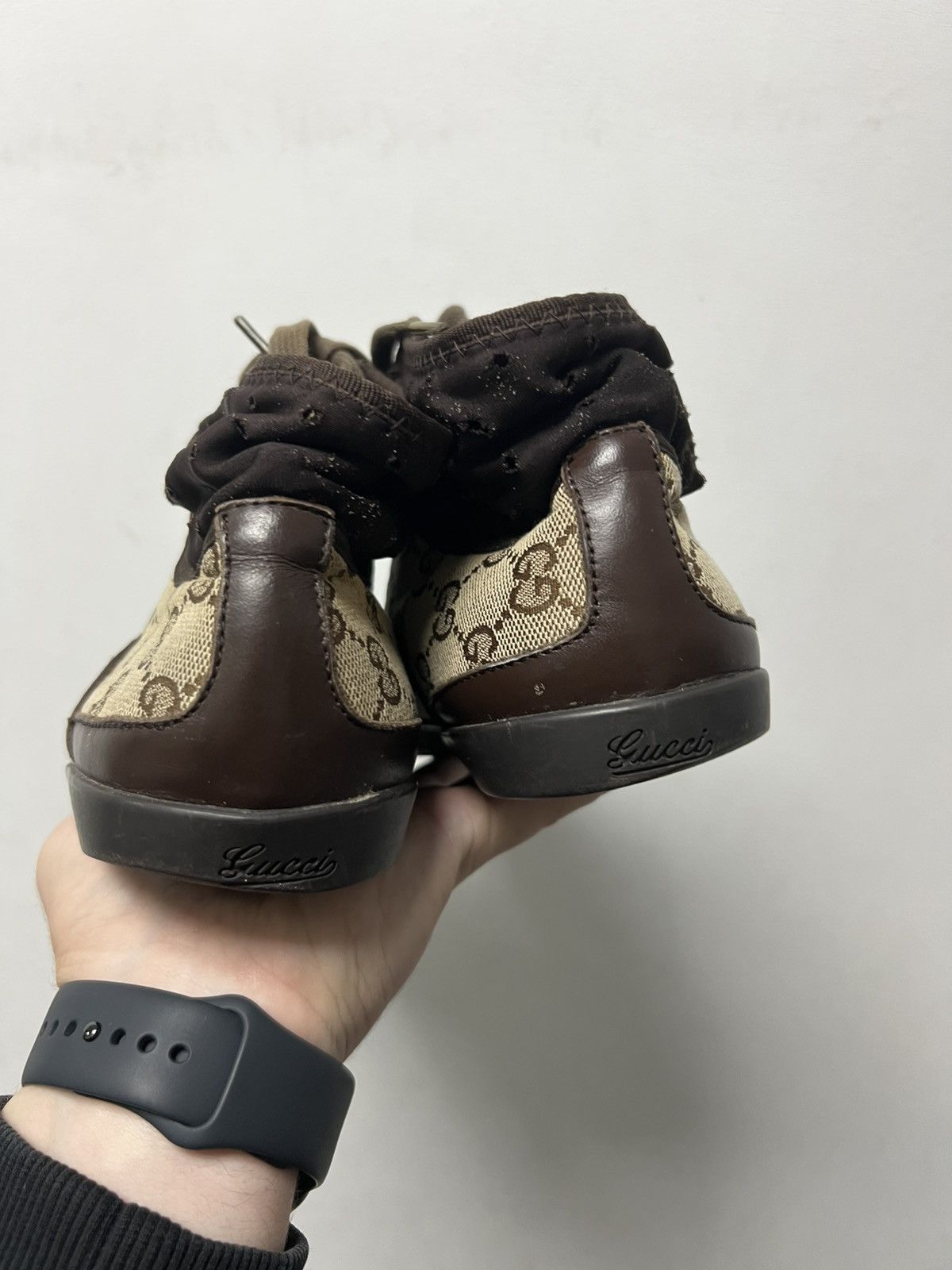 Gucci Vintage Y2K Gucci high top canvas monogram sneakers US 8 Size US 8 / EU 41 - 5 Thumbnail