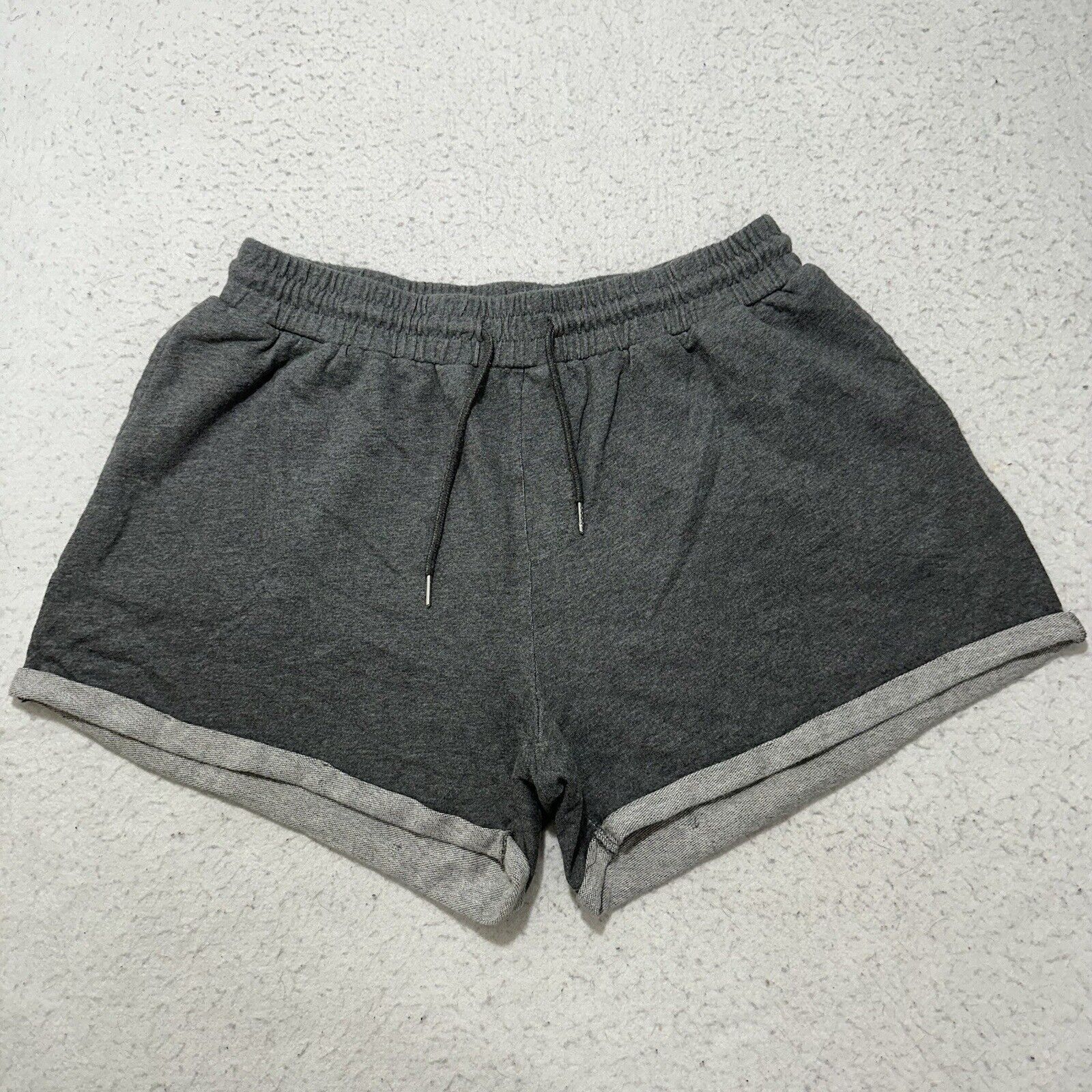 Shein Shein XXL Gray Sweat Shorts 4" Inseam High Waist Cotton Size 42" / US 20 - 1 Thumbnail