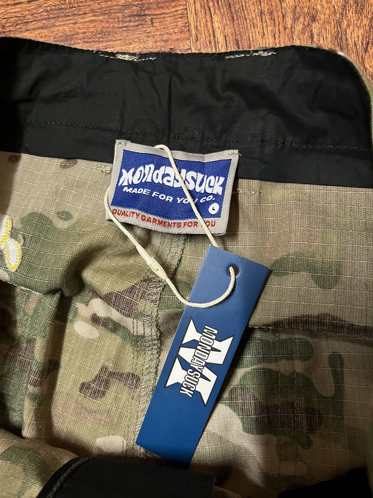 Mondaysuck Mondaysuck "On The Go" Camo Cargos Size US 34 / EU 50 - 4 Thumbnail