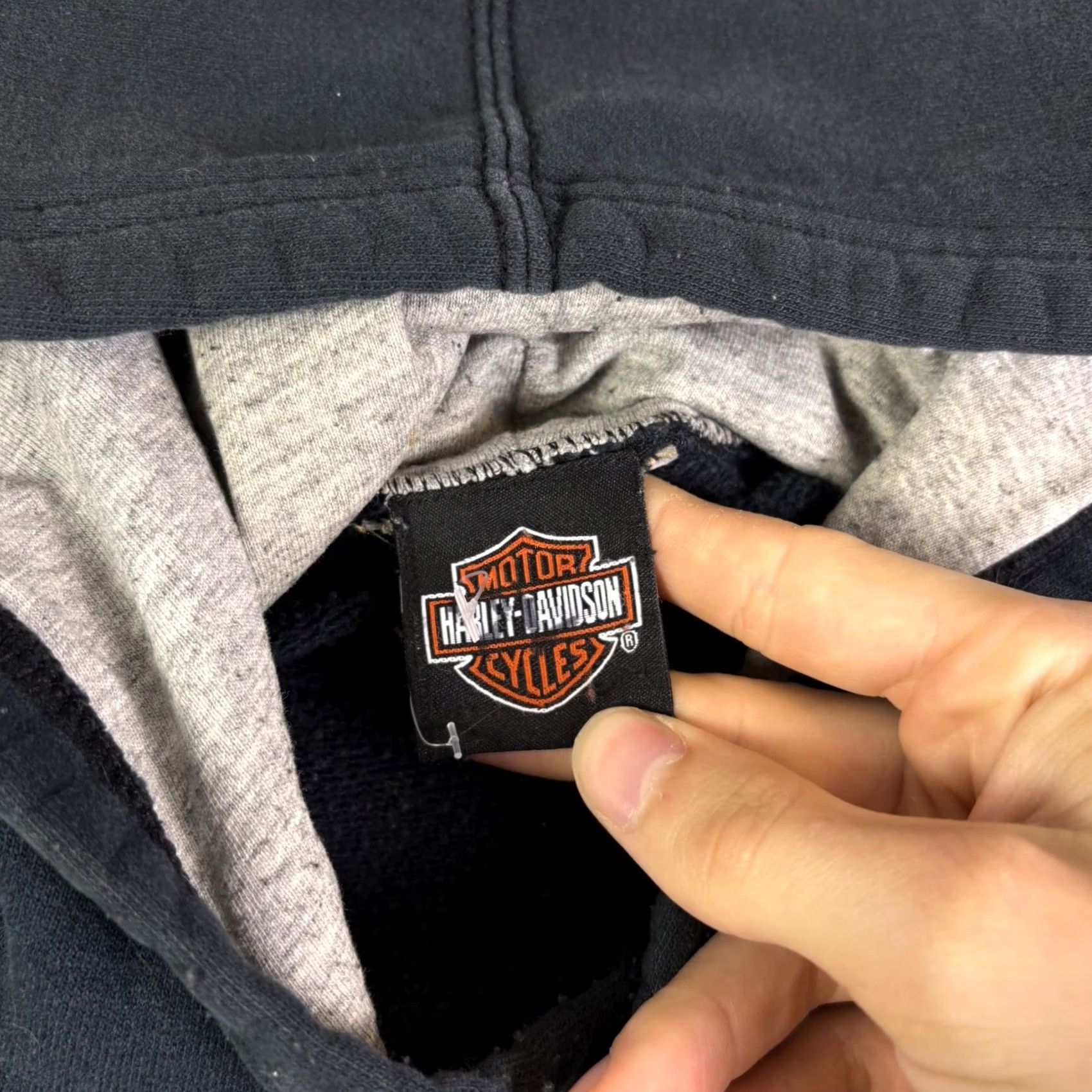 Harley Davidson VINTAGE Harley-Davidson Hoodie Appalachian Mechanicsburg PA Black Pullover Sweatshirt Size US XXL / EU 58 / 5 - 3 Thumbnail