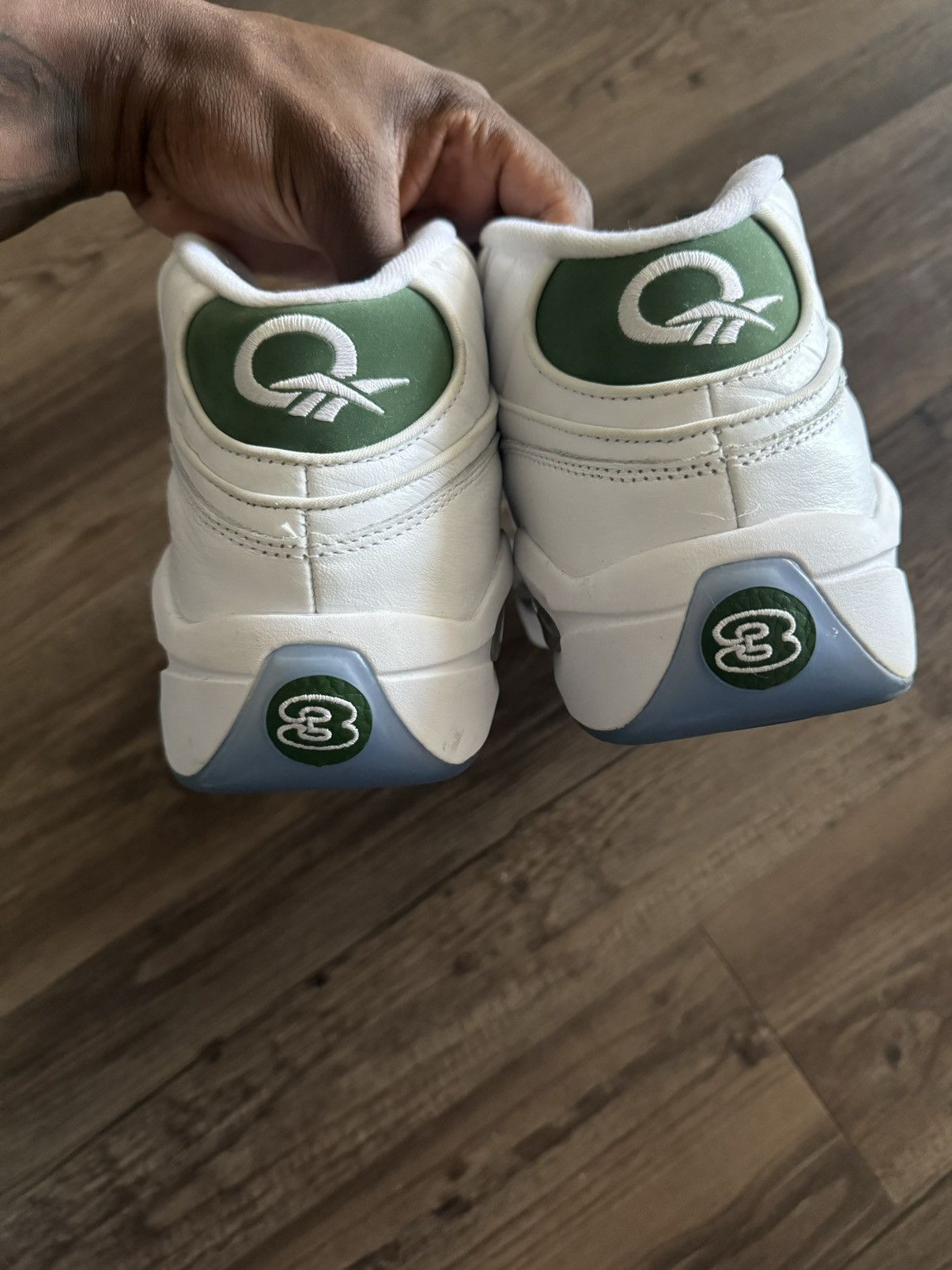 Reebok Reebok Question Mid Allen Iverson Green Size US 9.5 / EU 42-43 - 4 Thumbnail