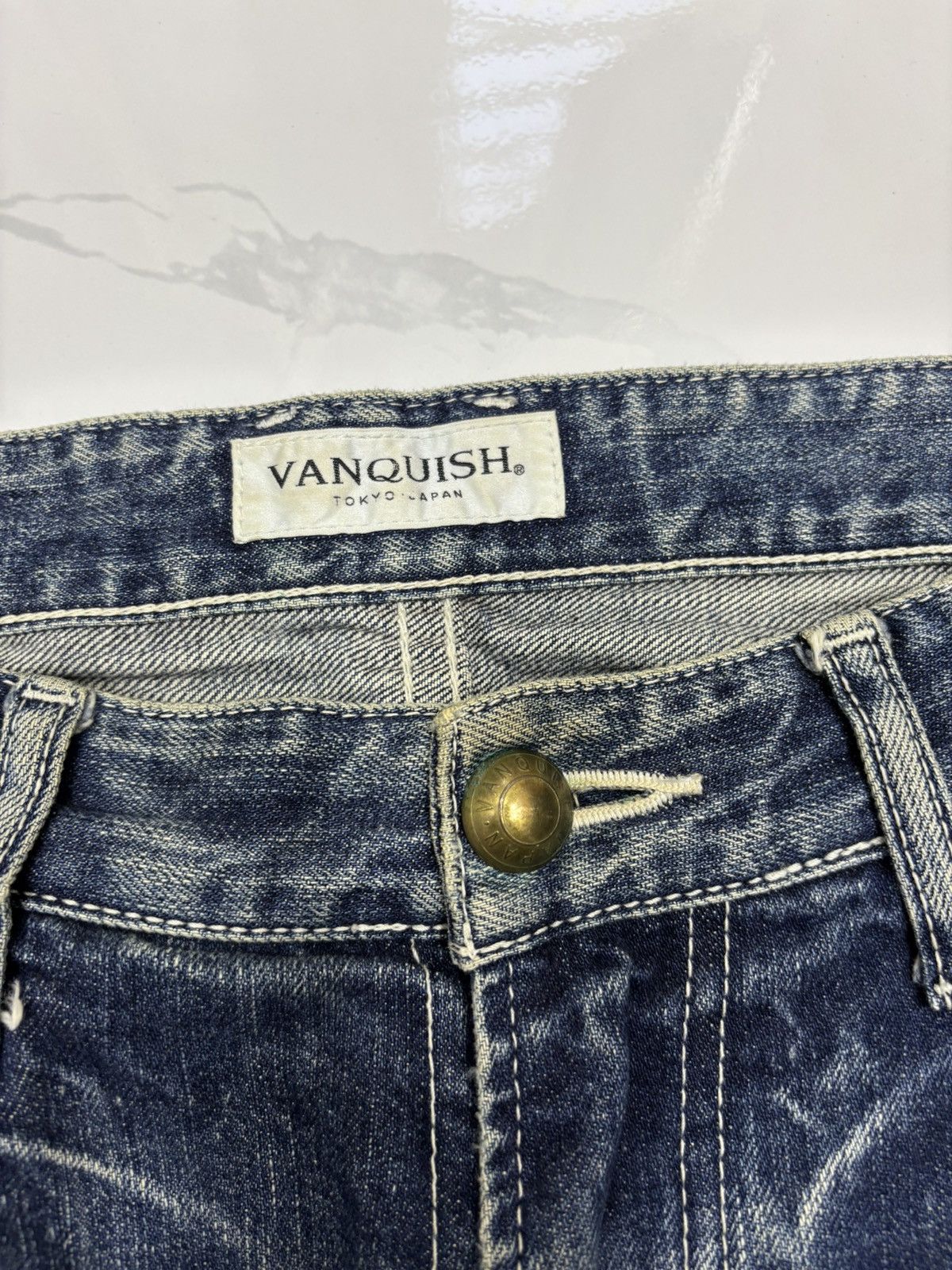 Kapital VANQUISH Japan Selvedge Distressed Denim Baggy Jeans Size US 32 / EU 48 - 11 Thumbnail