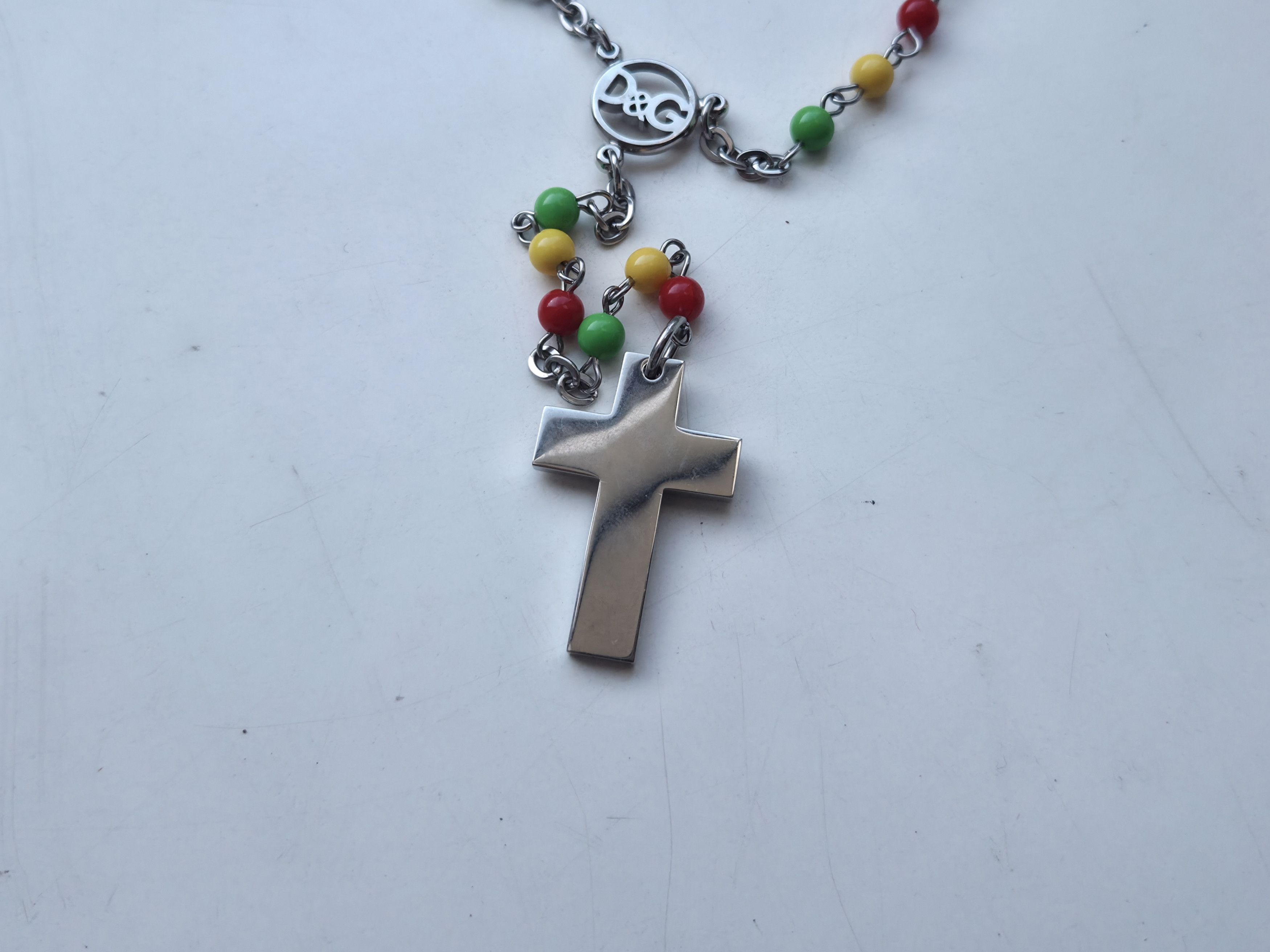 Dolce & Gabbana Dolce & Gabbana Rasta rosary cross necklace Size ONE SIZE - 2 Thumbnail