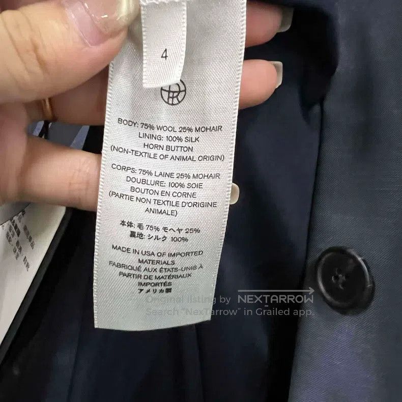 The Row The Row size 4 Navy blue casual suit Size M / US 6-8 / IT 42-44 - 4 Thumbnail