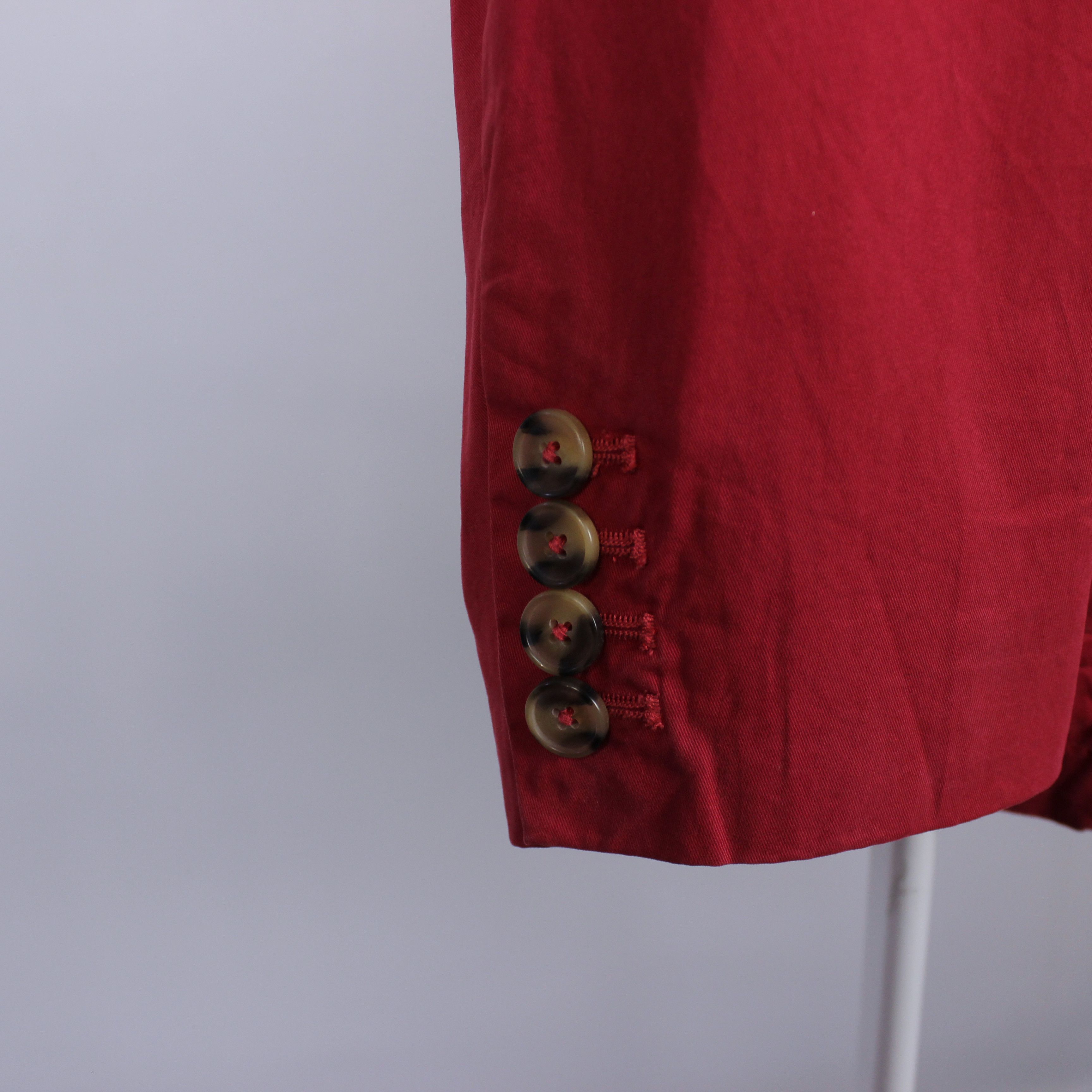 Polo Ralph Lauren Polo Ralph Lauren blazer cotton red white M L 42R Size 42R - 4 Thumbnail