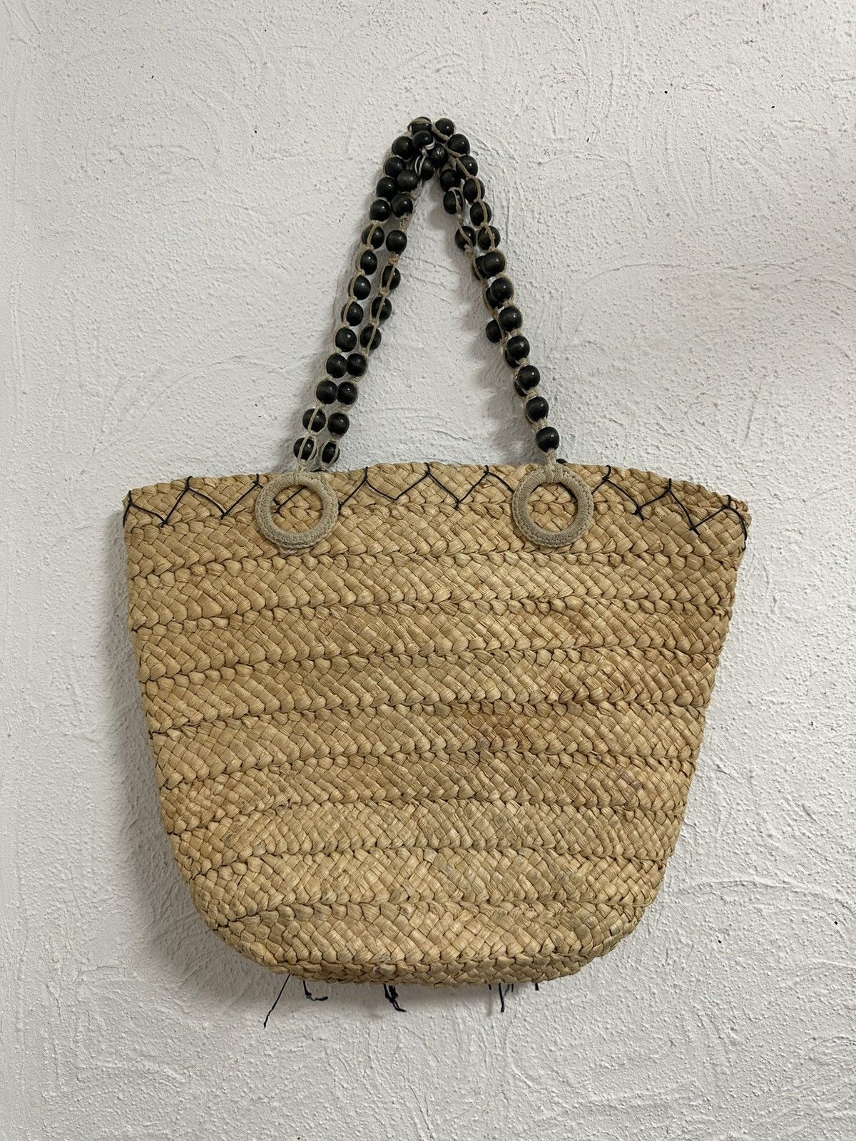 Vintage Vintage Woven Crossbody Bag | Nautical Style | Shoulder Bag Size ONE SIZE - 3 Thumbnail