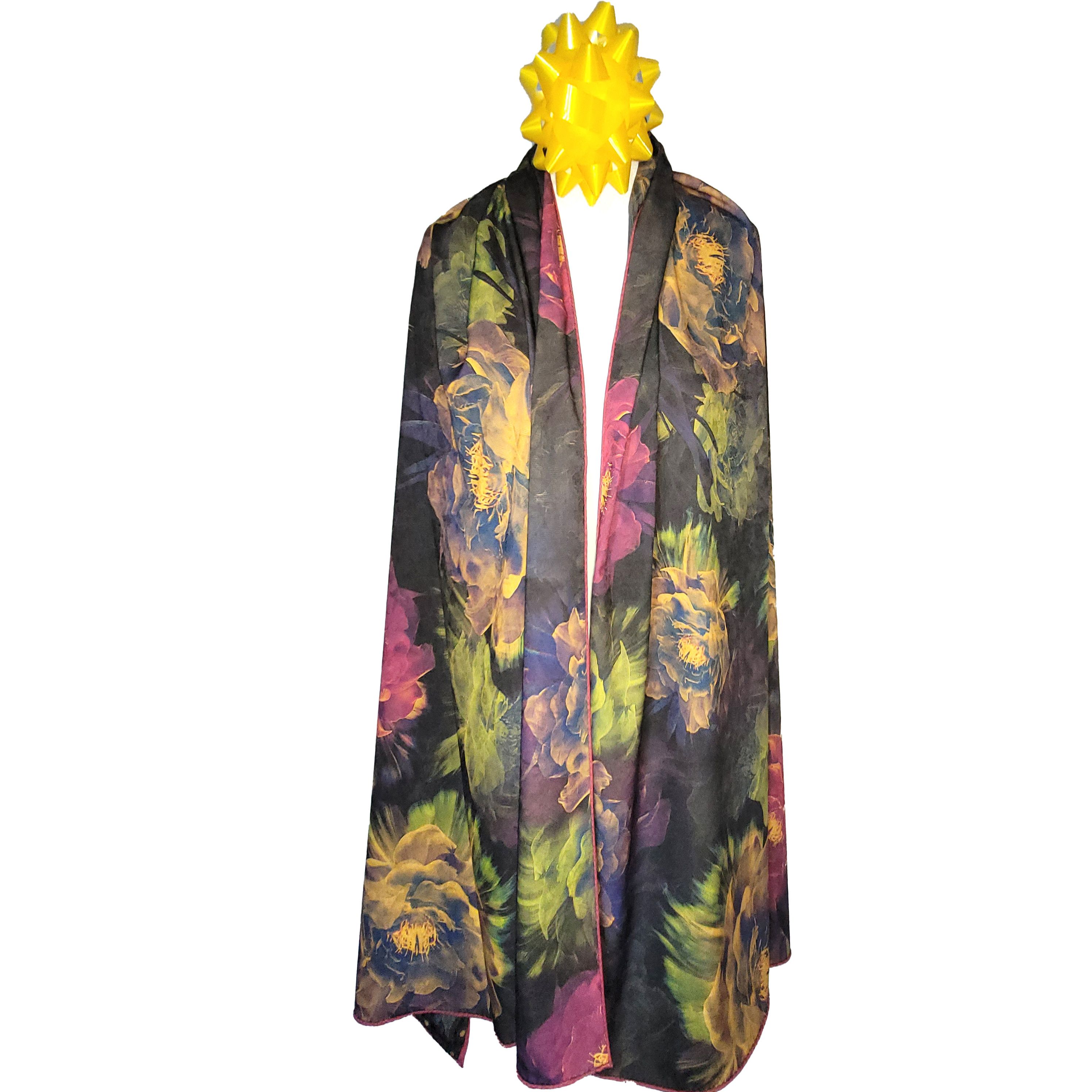 Other NWT Double-Sided Silk Scarf 27"x70" Long Rectangle Wrap 3334 Size ONE SIZE - 6 Thumbnail