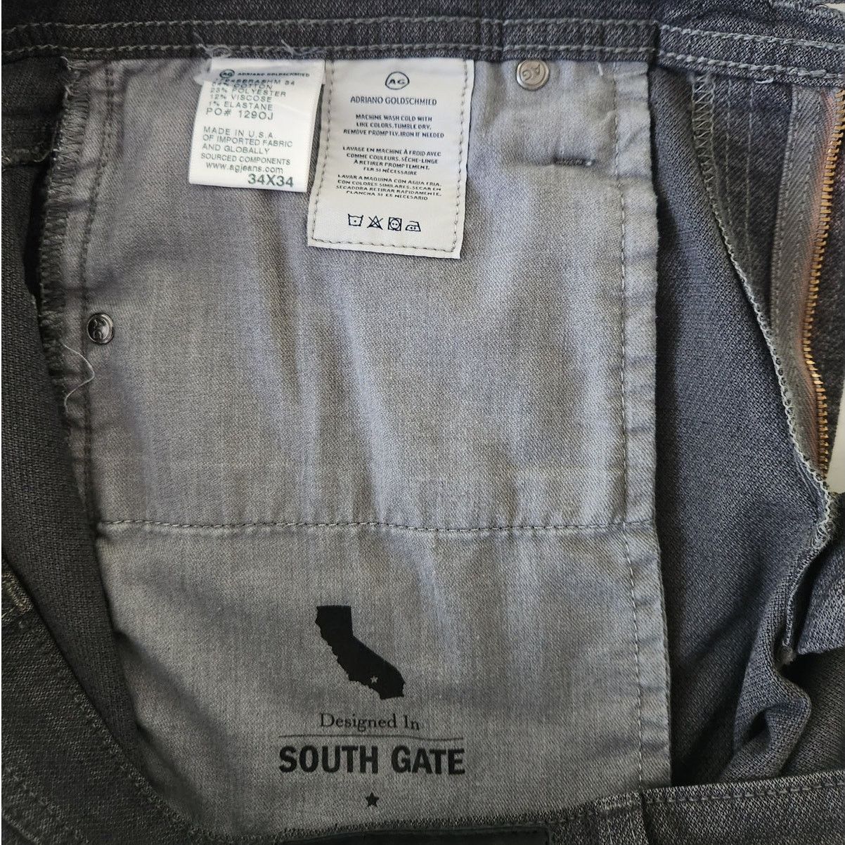 AG Adriano Goldschmied AG Adriano Goldschmied Everett Slim Straight Jeans Men Gray Size US 34 / EU 50 - 10 Thumbnail