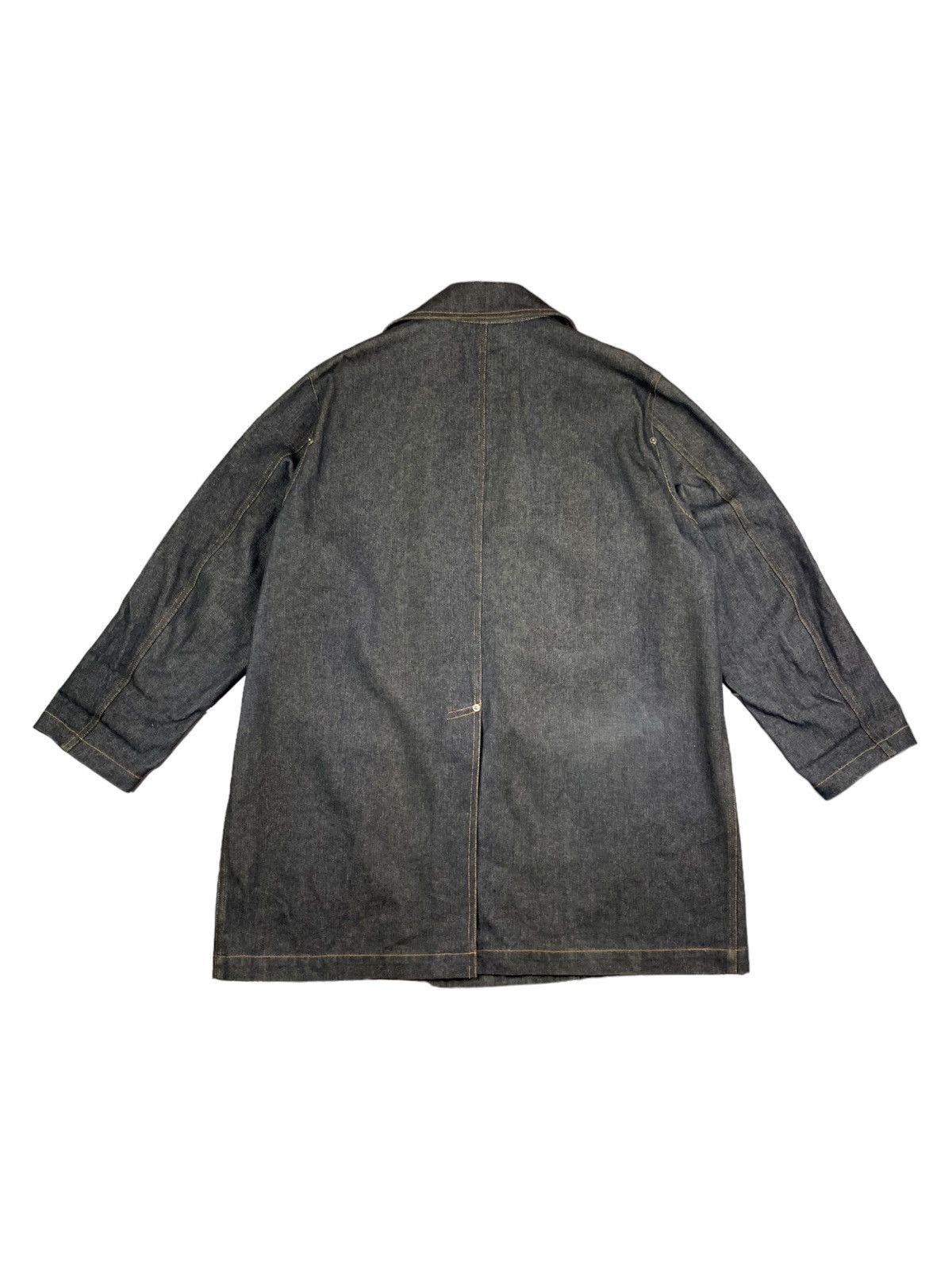 Issey Miyake Plantation by Issey Miyake Denim Overcoat Jacket Size US L / EU 52-54 / 3 - 6 Thumbnail