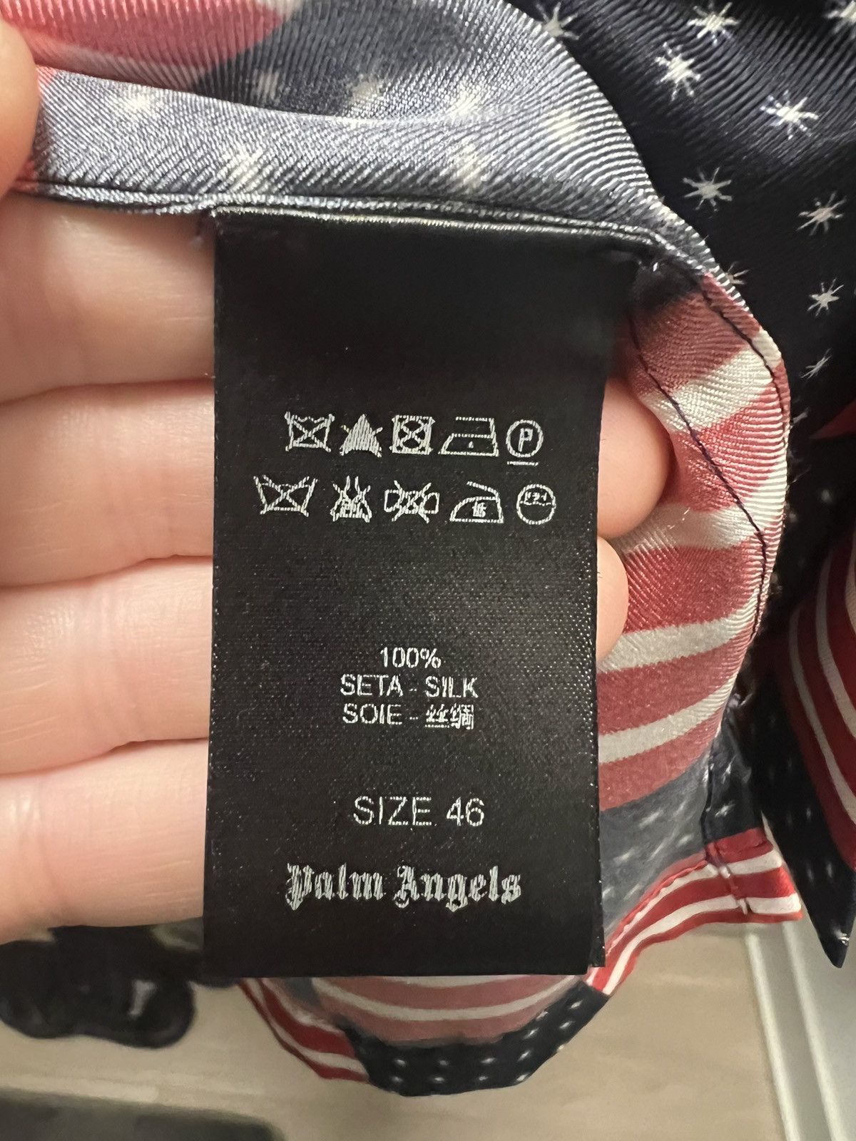 Palm Angels Palm Angels Americana Flag Print Shirt Size US S / EU 44-46 / 1 - 4 Thumbnail