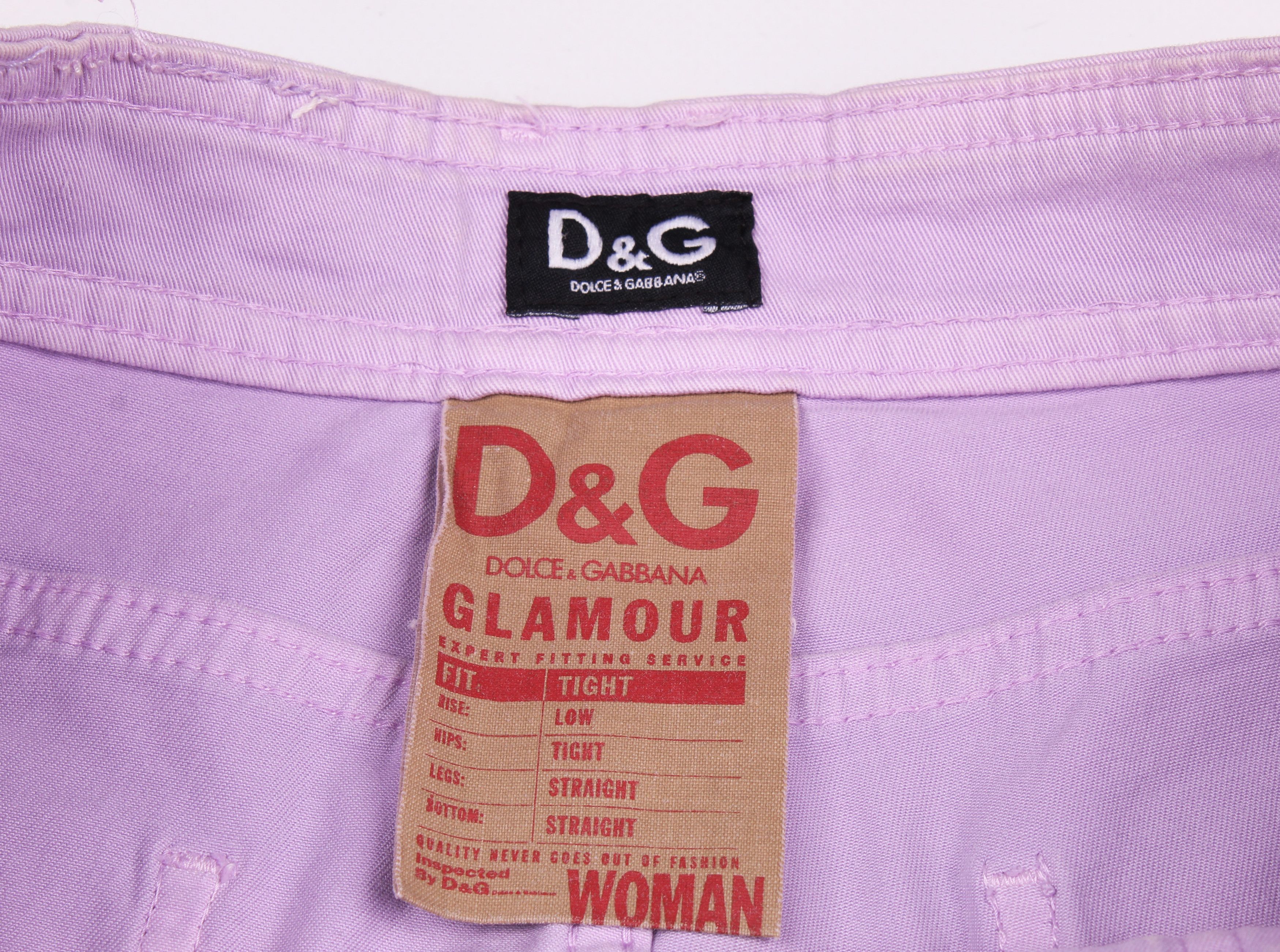 Dolce & Gabbana Dolce & Gabbana Glam Y2K 2000's Purple Breeches Size 30" / US 8 / IT 44 - 4 Thumbnail