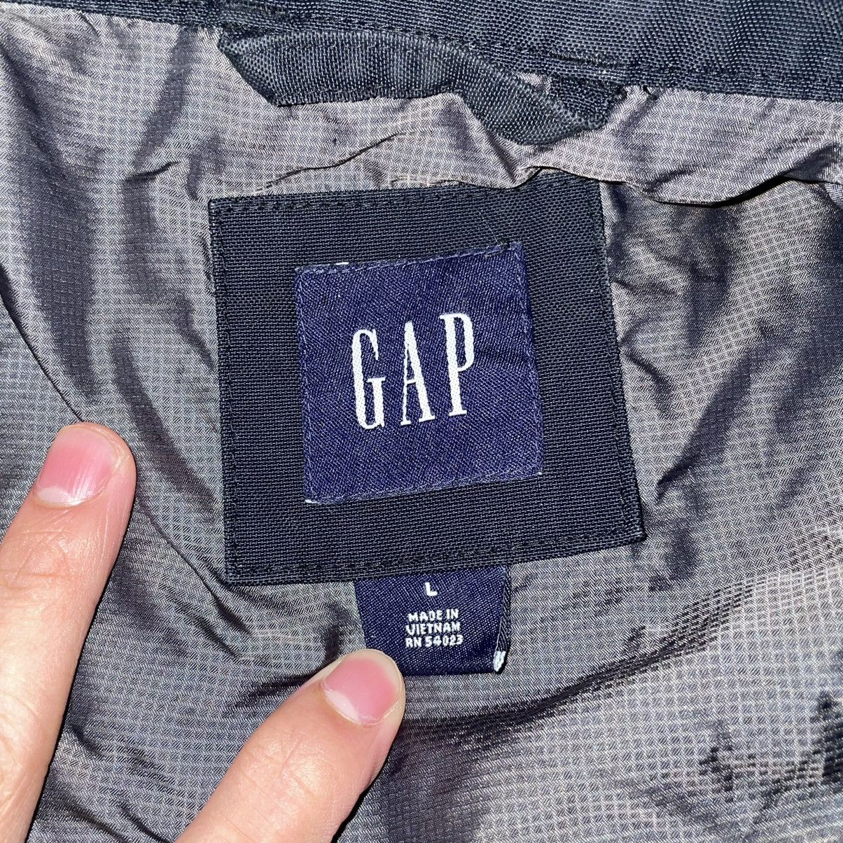 Gap Gap Black Zip-Up Bomber Jacket Size US L / EU 52-54 / 3 - 3 Thumbnail