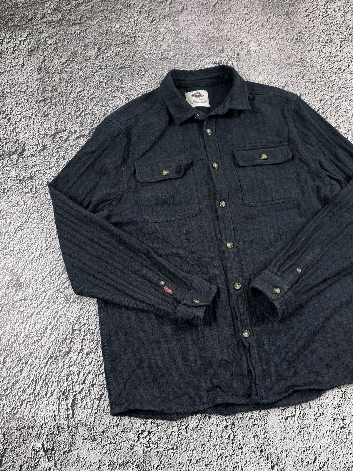Union LA Vintage Union Works Navy Flannel Shirt casual streetwear L Size US L / EU 52-54 / 3 - 4 Thumbnail