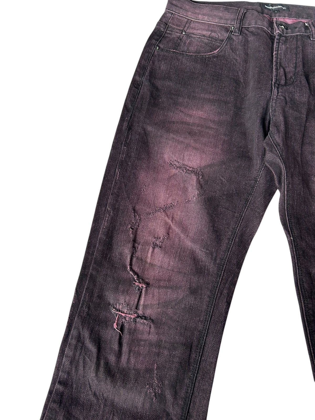 If Six Was Nine × Le Grande Bleu (L.G.B.) × semanticdesign Semantic Design Distressed Japanese Punk Style ☠️☠️ Size US 32 / EU 48 - 4 Thumbnail